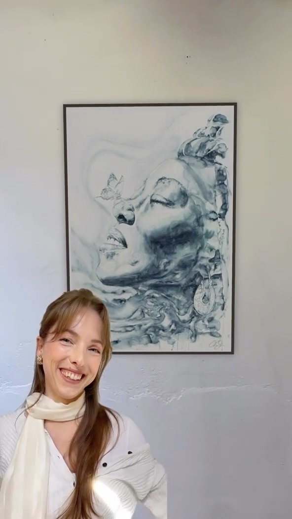 Und – wie fühlt sich das Gefühl bei dir an? 🌚 #watercolor #kunstdruck #vertrauen