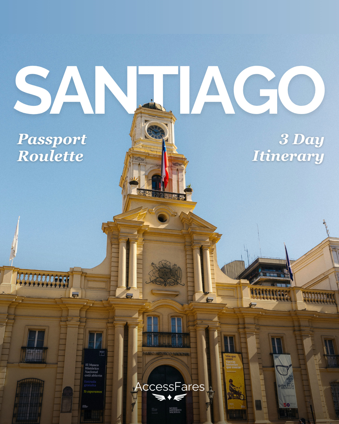 A little bit of everything: history, flavor, and adventure in Santiago. Here's a 3 day itinerary your clients will love.
Day 1: Historic Santiago & City Highlights
Day 2: Culture, Wine & Neighborhood Charm
Day 3: Andes Escape or Coastal Getaway
Save this for your clients next trip!
#travel #traveladvisor #santiago #chile #itinerary