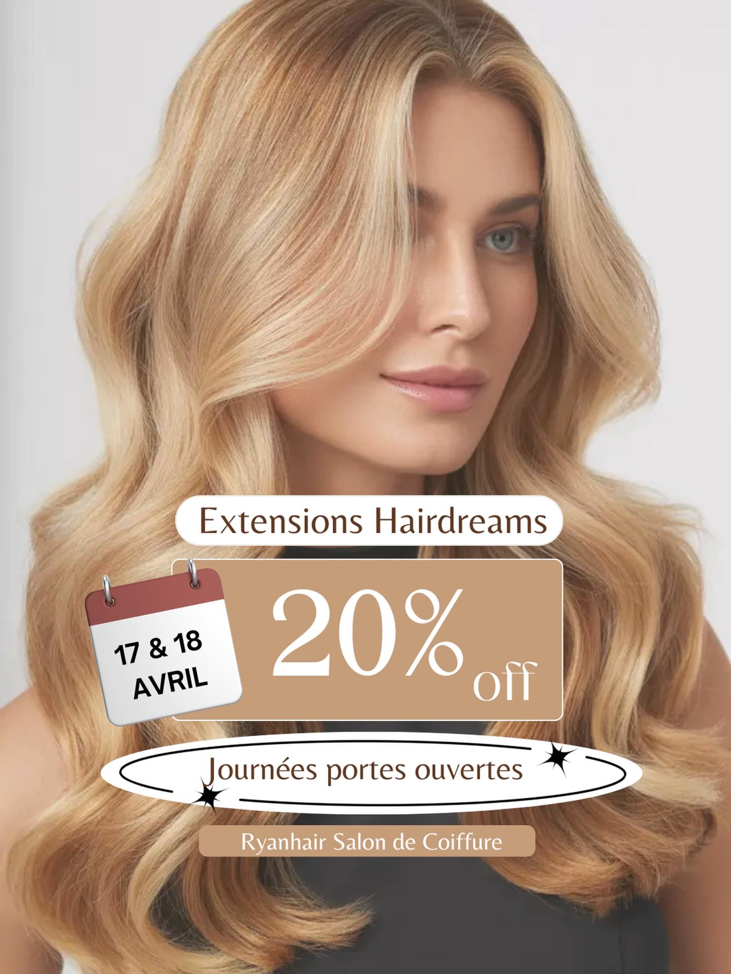 Exclusivement pendant ces journées portes ouvertes :
Profitez de -20% sur toutes les commandes d’extensions Hairdreams
Longueur, volume et résultat 100% naturel 💫
📩 Réservez votre rendez-vous dès maintenant
📅Les 17 et 18 avril
📍Ryanhair Ingeldorf
📍Ryanhair Dudelange
📍Ryanhair Mersch
📍Ryanhair Schifflange
@hairdreamsofficial
#hairdreams #luxembourg #coiffure #extensions