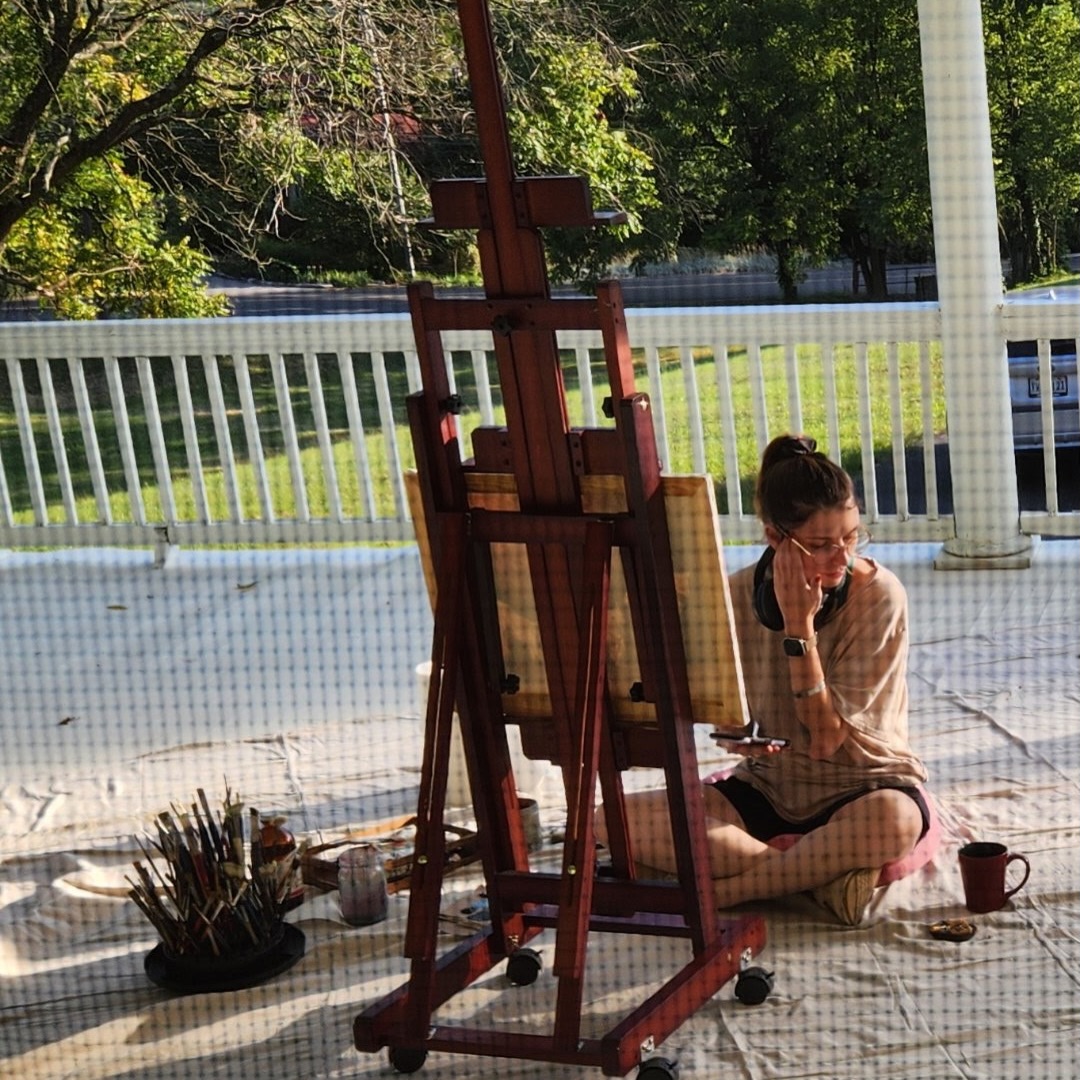 Swipe to paint!
.
#paintersofinstagram #oilpainting #artistprocess