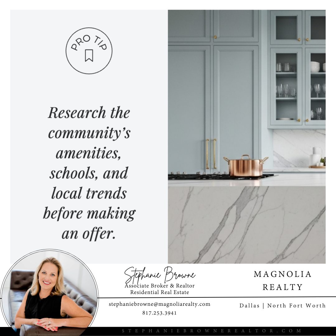 Before you make your dream offer, let's talk homework! 🏡
Falling in love with a home is the easy part, but do you know what's happening around the corner? Digging into the community and surrounding areas is a crucial step to ensure your new home matches your lifestyle and investment goals.
Think about it: the right community amenities, schools, and even local coffee shops can turn a house into your perfect home.
So, take a moment to explore and discover – your future self will thank you for making such a smart, informed decision.
#smartbuying #homegoals #investsmart #lifestylefit