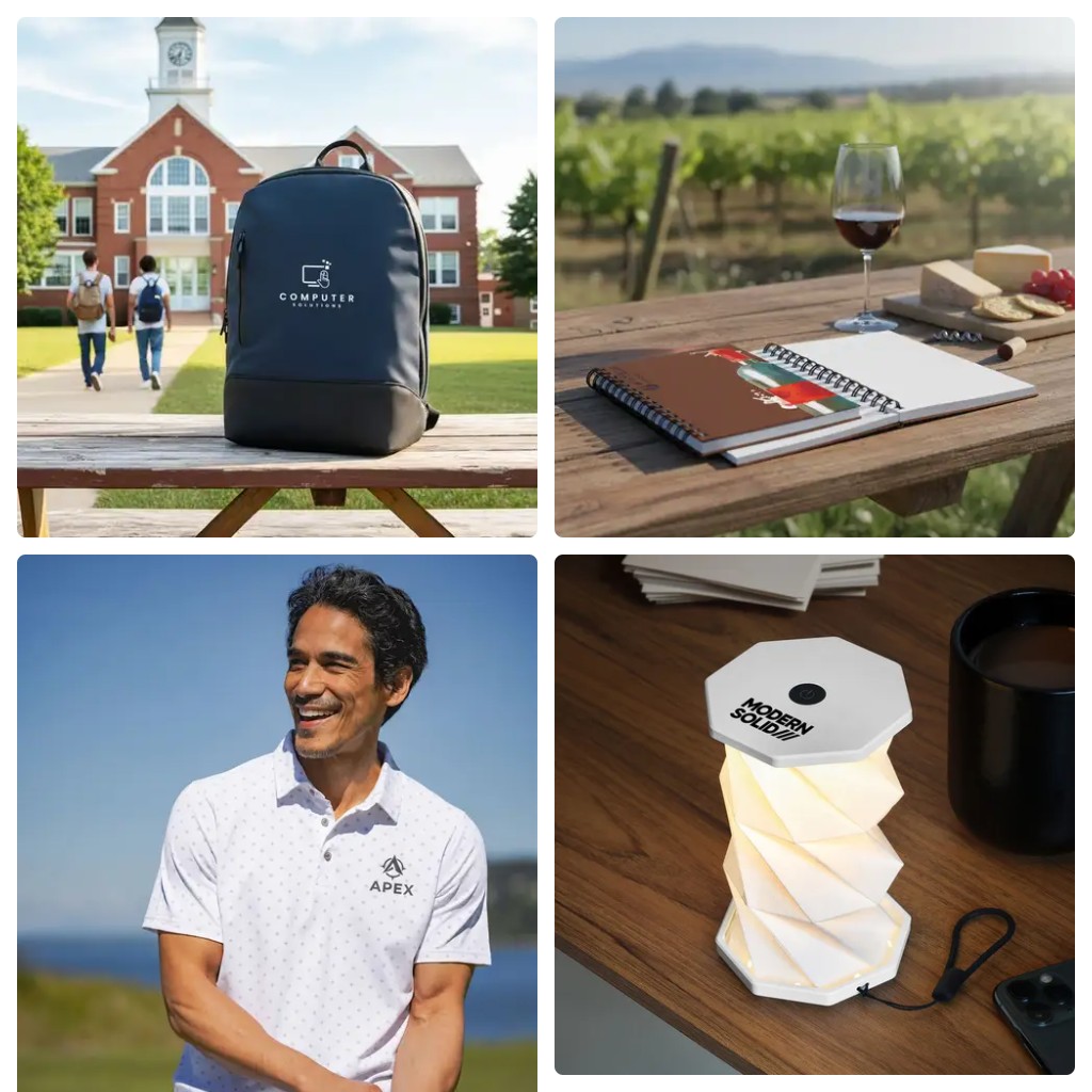 Our passion is promotional. We live it every day by creating customized promotional products for each one of our clients. #backpacks #journals #polos #lanterns