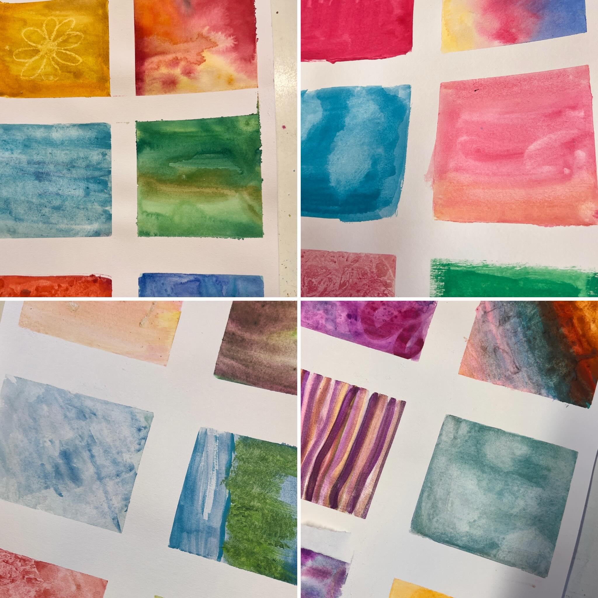 Maleri for børn. Her akvarel teknikker. 🎨🖌️ #kunstkompas #maleriforbørn #akvarelkursus #detskerivejle