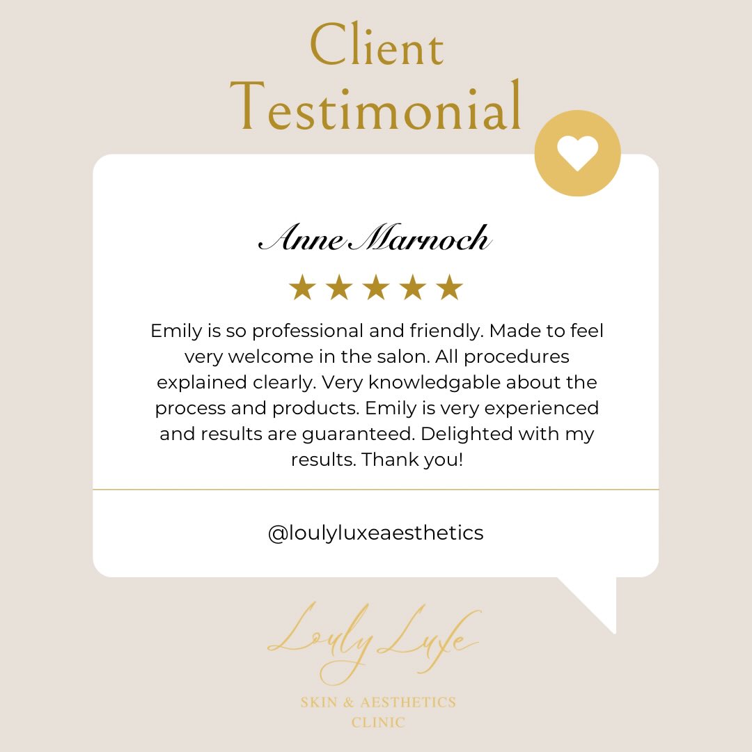 Another wonderful client review!
Truly blessed to have 5* clients 🥰
#clientdiaries❤️ #clientreview #clientreviews #skinclinic #aberdeenshire