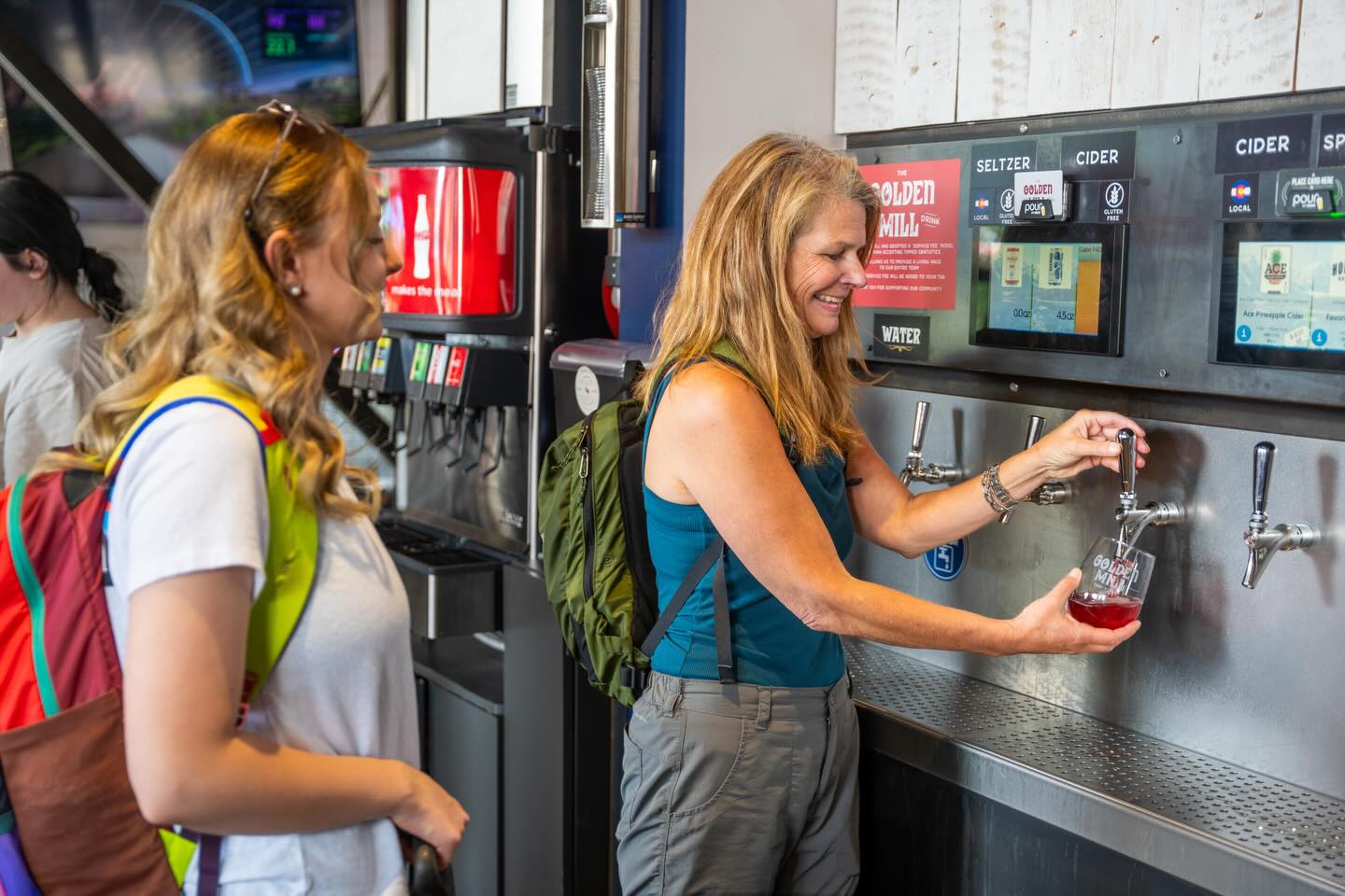Our favorite way to reduce waste during Earth Month? Drinking from the tap 🌎
In 2025, our self-pour wall poured over 7.7 million ounces. Diverting 643,161 bottles from the landfill and preventing 96,474 kg of CO2 emissions. No single-use bottles. No cans. Just great drinks on tap.
Sustainability isn’t a feature at The Golden Mill, it’s how we operate. This Earth Month, come grab a drink at The Golden Mill and feel good about every sip.