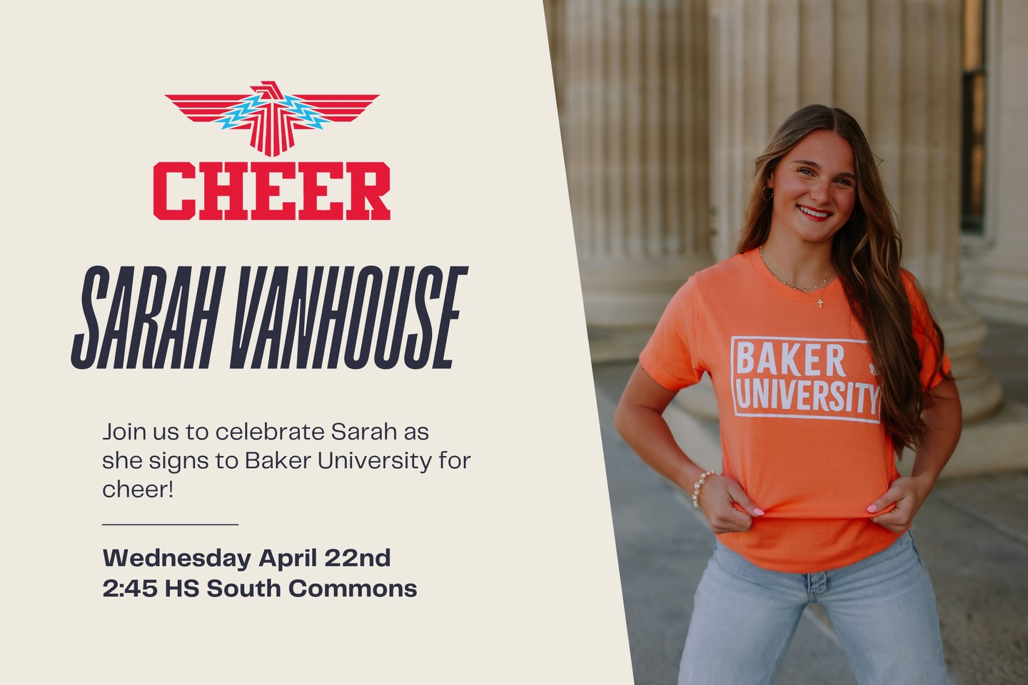Join us on Wednesday to celebrate Sarah!!