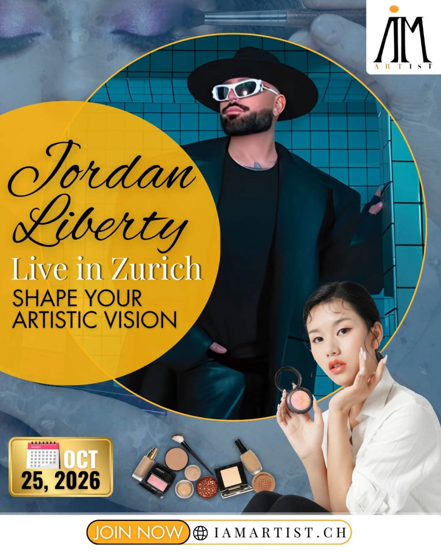 Train with Jordan Liberty in Zurich.
Shape your artistic vision.
📅 Oct 25, 2026
#JordanLiberty #Masterclass #Zurich #IAMArtist #fypシ゚シ゚