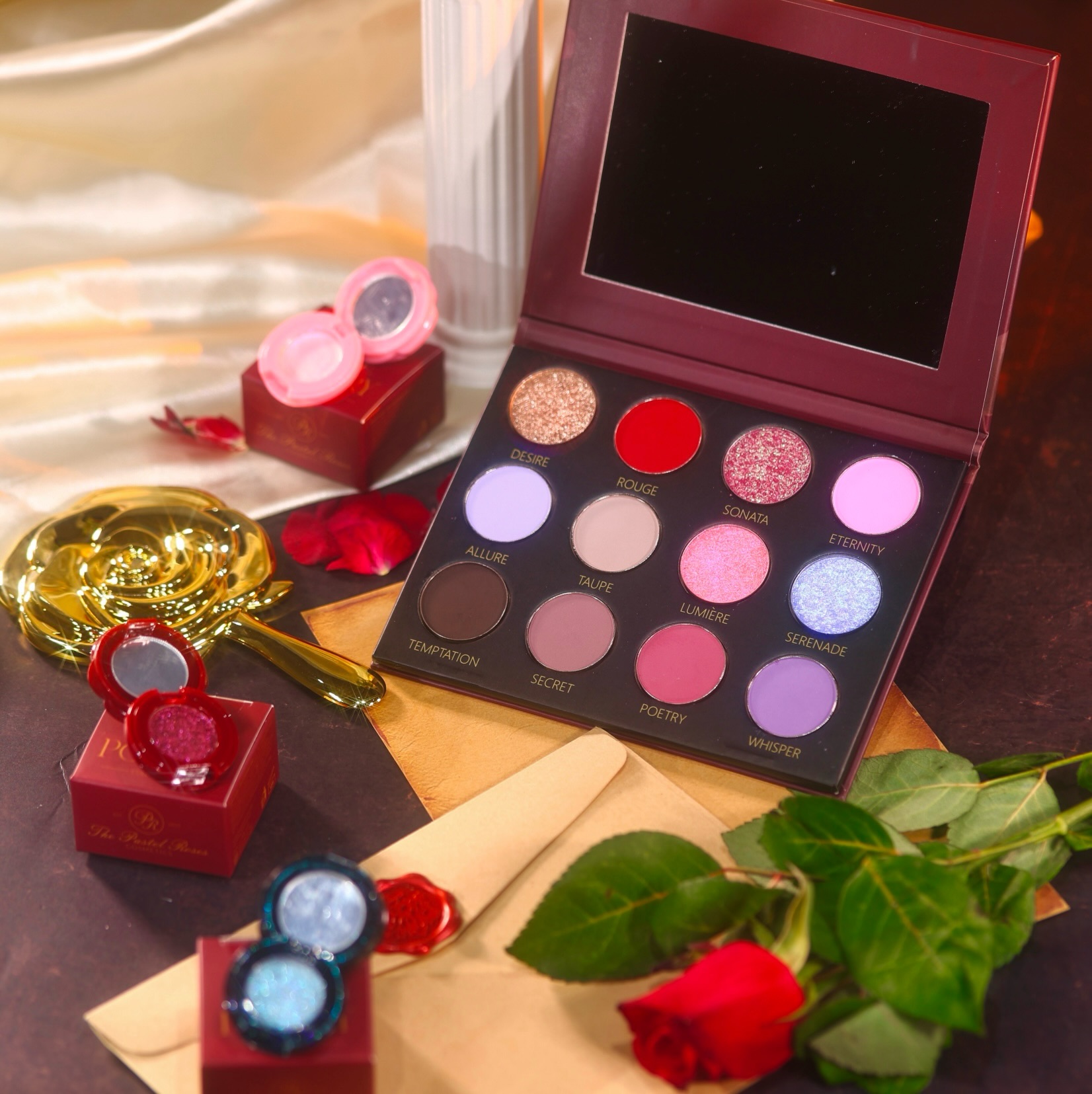 Tomorrow at 6 PM, the Rose Poetry collection finally launches 🌹✨
This is a whole new level of matte shadows — ultra pigmented, silky smooth, and blending effortlessly like a dream. Every shade was created to deliver rich color, seamless transitions, and the most beautiful finish on the eyes🌹❤️ #thepastelroses #makeup #eyeshadowpallete