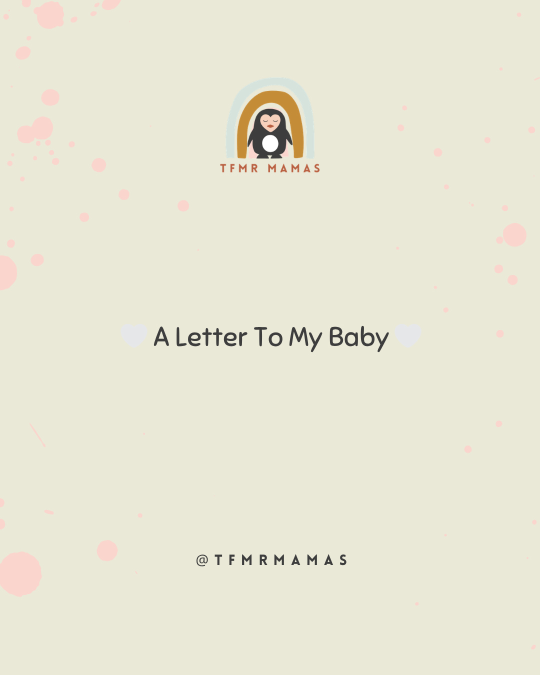 Thank you Libby for sharing this letter to your baby 🤍
#tfmr #terminationformedicalreasons #medicaltermination