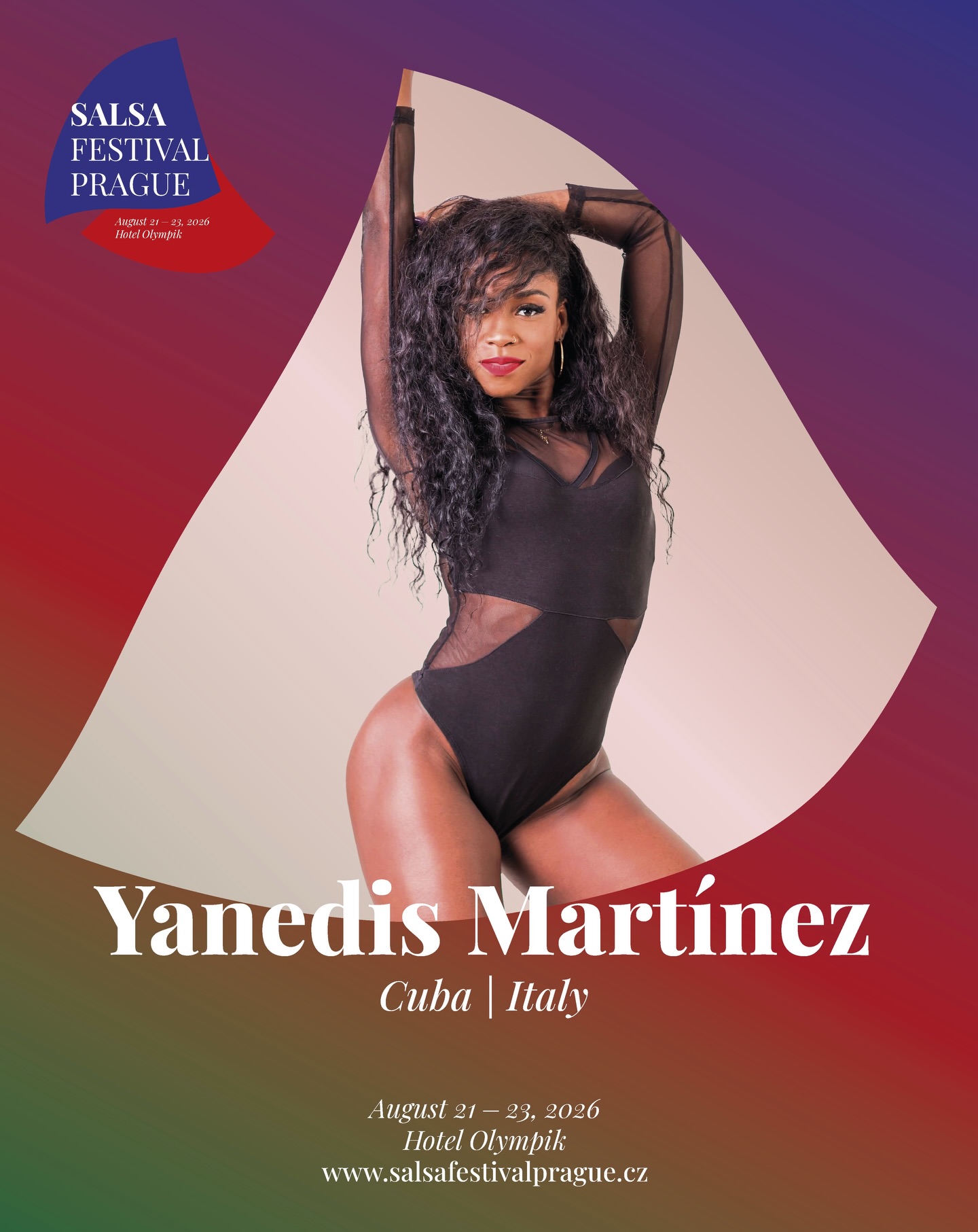 Meet Yanedis Martínez (Cuba), confirmed instructor at Salsa Festival Czech Republic 2026 — for the very first time in Prague.
At the festival, she will be teaching Afro Contemporary, Afro-Cuban Technique and Salsa Ladies Styling, with workshops focused on movement, coordination and expression.
#salsafestivalczechrepublic #yanedisdaniels #afrocuban #ladiesstyling #salsafestival
