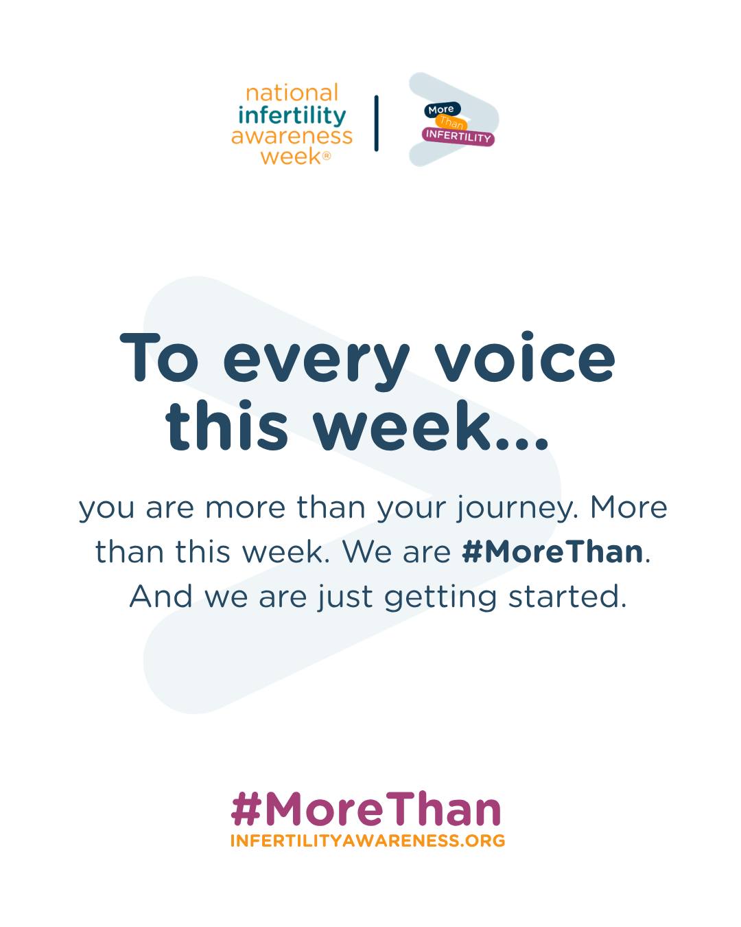 Today is the official last day of #NIAW2026. And we are still taking it all in.
To every voice that showed up: we see you. To the stories shared from across the world, the journeys that are still unfolding, and the ones who followed along in silence because this week was a lot to carry: thank you. You are every bit as much a part of this as anyone else.
This week, we saw companies, clinics, and RESOLVE Community Partners show up in the most incredible ways. Male voices were elevated throughout the media. Volunteers who already give everything somehow gave even more. And more people than ever are stepping into advocacy for the first time to create real, lasting change.
But here is the thing about #MoreThan. It was never just a theme for a week. It is a commitment. A call to action. A reminder that this community is bigger, louder, and more powerful than any seven-day campaign could ever contain. Being #MoreThan does not stop here. This is where it begins.
1️⃣ Here is how you can keep being #MoreThan this moment:
2️⃣ Help us be #MoreThanBarriers: Join the Month of Action starting May 1st.
3️⃣ You are #MoreThanAlone: Find support or volunteer with RESOLVE.
We are all #MoreThan: Donate to RESOLVE and help us keep showing up for this community.
🔗 resolve.org
Wherever you are in your journey, big, small, or silently, there is a place for you here. You are #MoreThanInfertility 🧡
Keep following RESOLVE as we reflect on this week and what it means to be #MoreThan throughout the year.