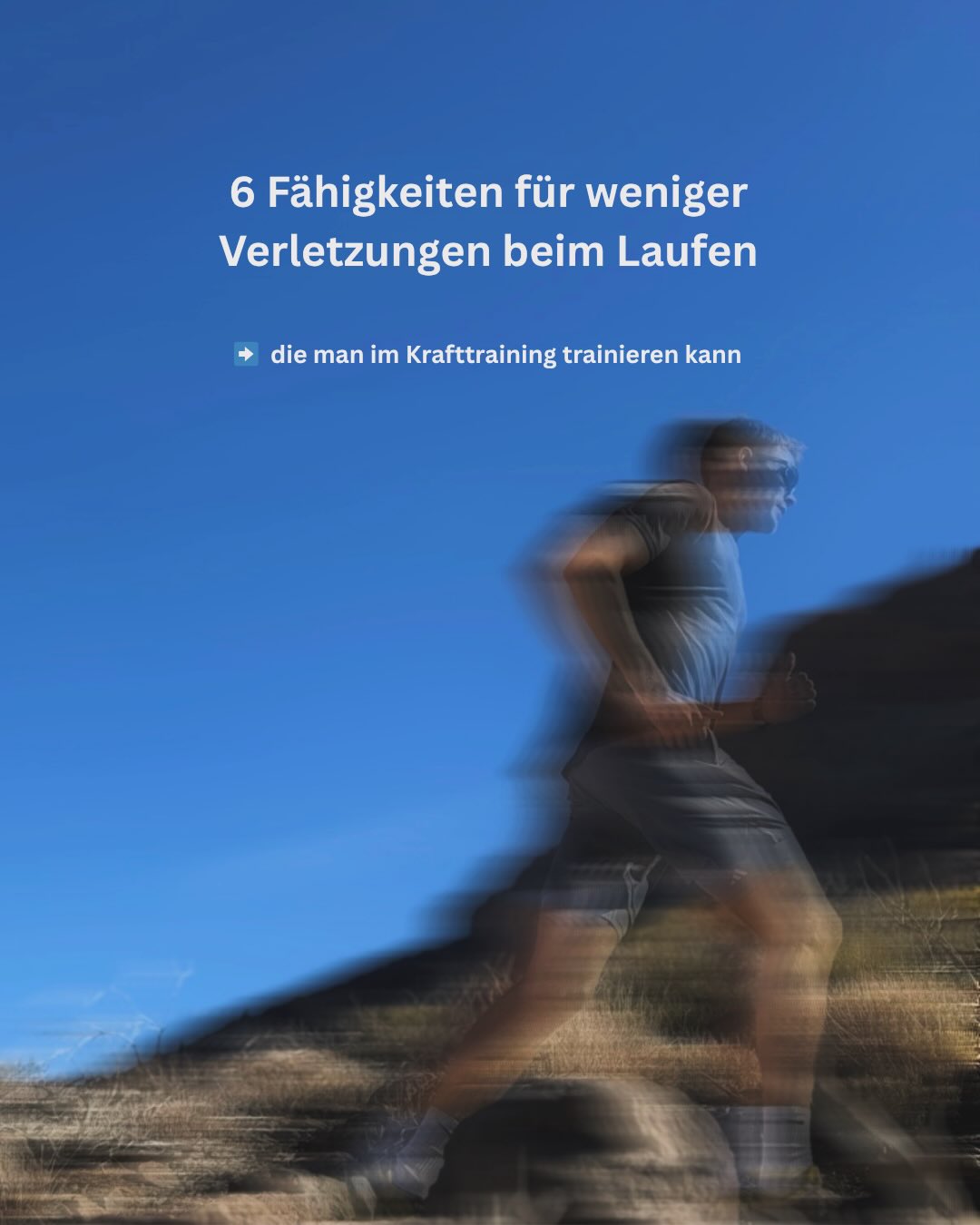 Krafttraining bedeutet mehr als einfach nur ins Gym zu gehen.
Ein paar Aspekte und Fähigkeiten sind für alle Läufer und Läuferinnen relevant.
Wenn du an diesen Fähigkeiten arbeitest, kannst du das Risiko für Verletzungen deutlich reduzieren.
Nicht jede Fähigkeit trainiert man separat. Zum Teil gibt es natürlich Überschneidungen.
