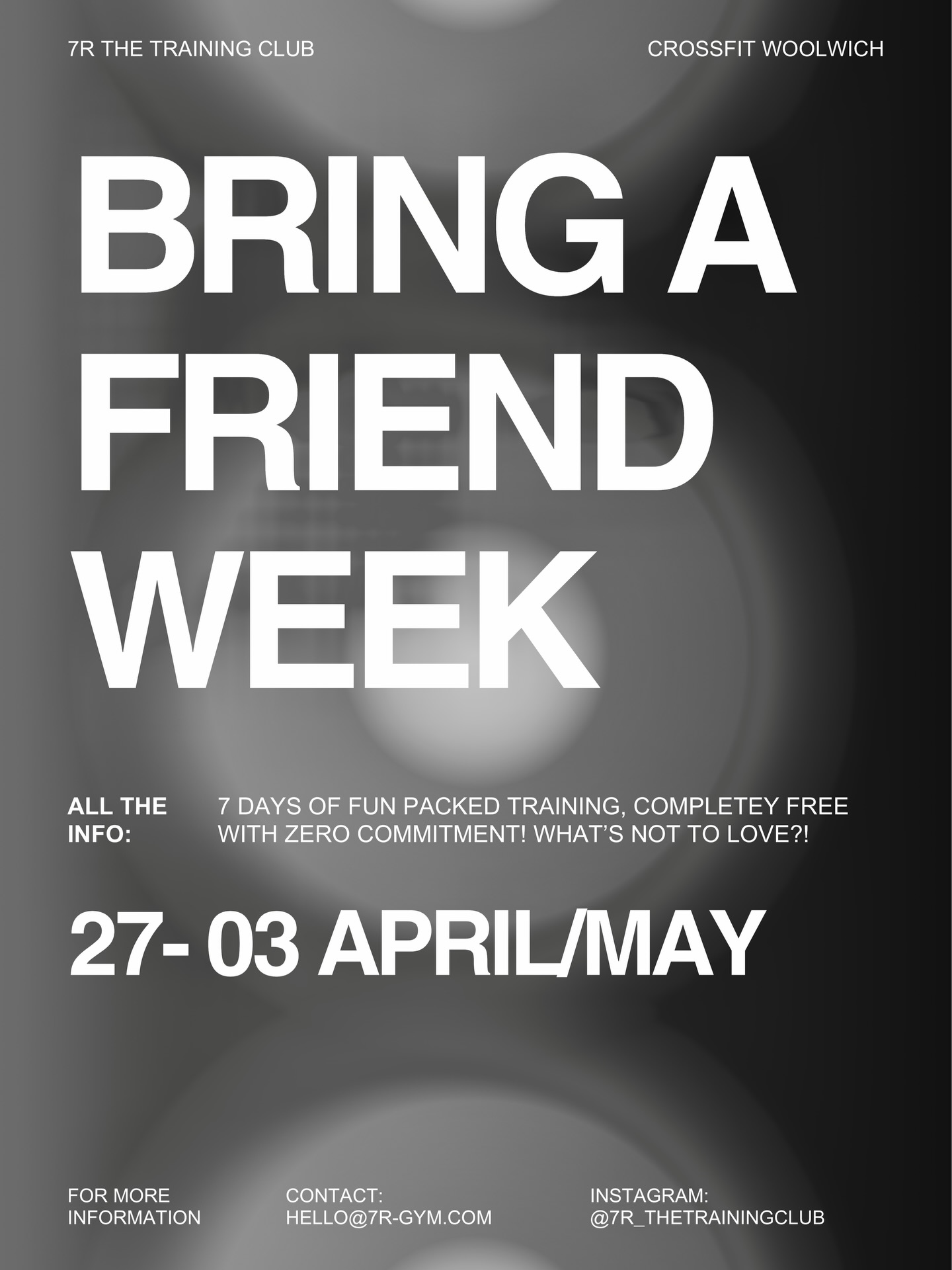 It’s not too late… 👀
Bring A Friend Week kicks off next week and you’ve still got time to gift someone a full week of training on us.
Got a mate who’s been “thinking about it”? Send this to them, lock them in, and we’ll take care of the rest 🙌