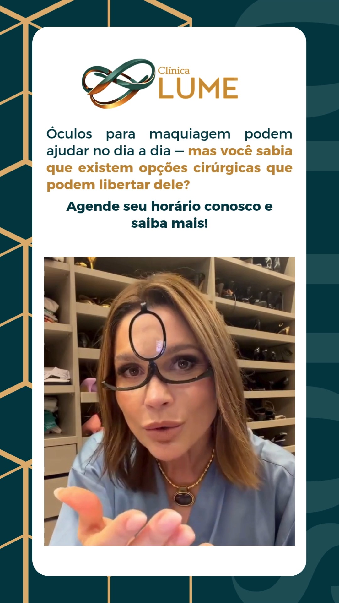 Você ainda precisa de óculos até para se maquiar? 👓💄
Muita gente já recorre a soluções como óculos específicos para maquiagem… mas a verdade é que hoje existem opções cirúrgicas seguras e modernas que podem te libertas dos óculos!
Imagine enxergar com liberdade em todos os momentos — inclusive na hora de se cuidar.
Na Lume Oftalmologia e Cirurgia, avaliamos o seu caso de forma personalizada para indicar o melhor caminho para você.
👉 Fale com a nossa equipe e tire suas dúvidas agora mesmo pelo WhatsApp (link na bio).