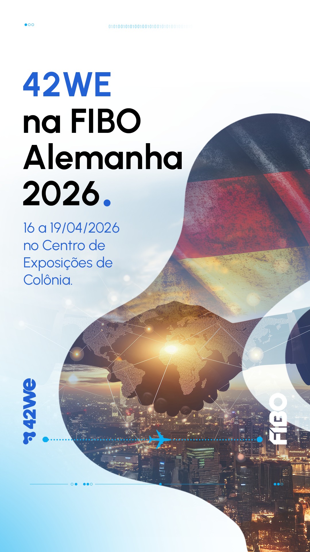 Chegamos Brasil, Feira FIBO 2026 - Alemanha.
#42WE #FIBO #Alemanha #FitnessTech #BemEstar #Saúde #Inovação #DesenvolvimentoDeProdutos #EngenhariaDeProduto #Parcerias #Tecnologia