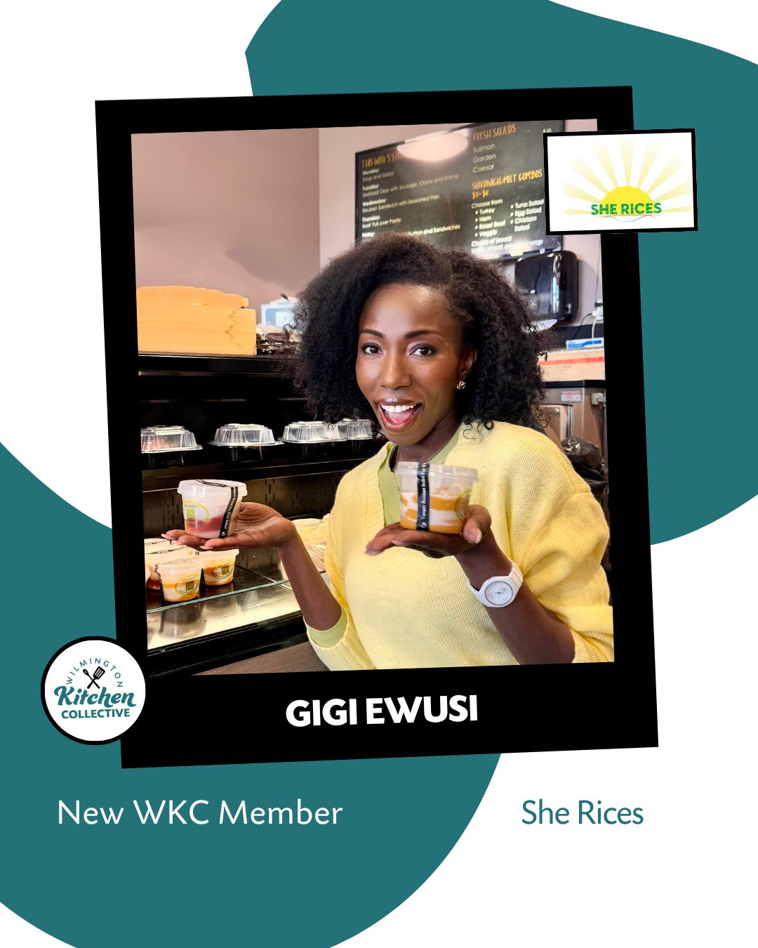 Meet Gigi Ewusi, owner of She Rices! 🤍
Gigi is a chef, nutrition expert, and founder of She Rices, an ultra healthy comfort food brand redefining the way we indulge. She creates plant based treats made with clean ingredients, free from refined sugar, dairy, gluten, and artificial additives, without compromising on taste.
Her products are designed for everyone, including people with dietary restrictions such as diabetics, those who are lactose intolerant, individuals with celiac, and those with most common allergies, making her treats both inclusive and nourishing.
Find Gigi at Eat.She.Rices, and please join us in welcoming her to Wilmington Kitchen Collective! 🎉
#NewMember #MeetTheMember #SheRices