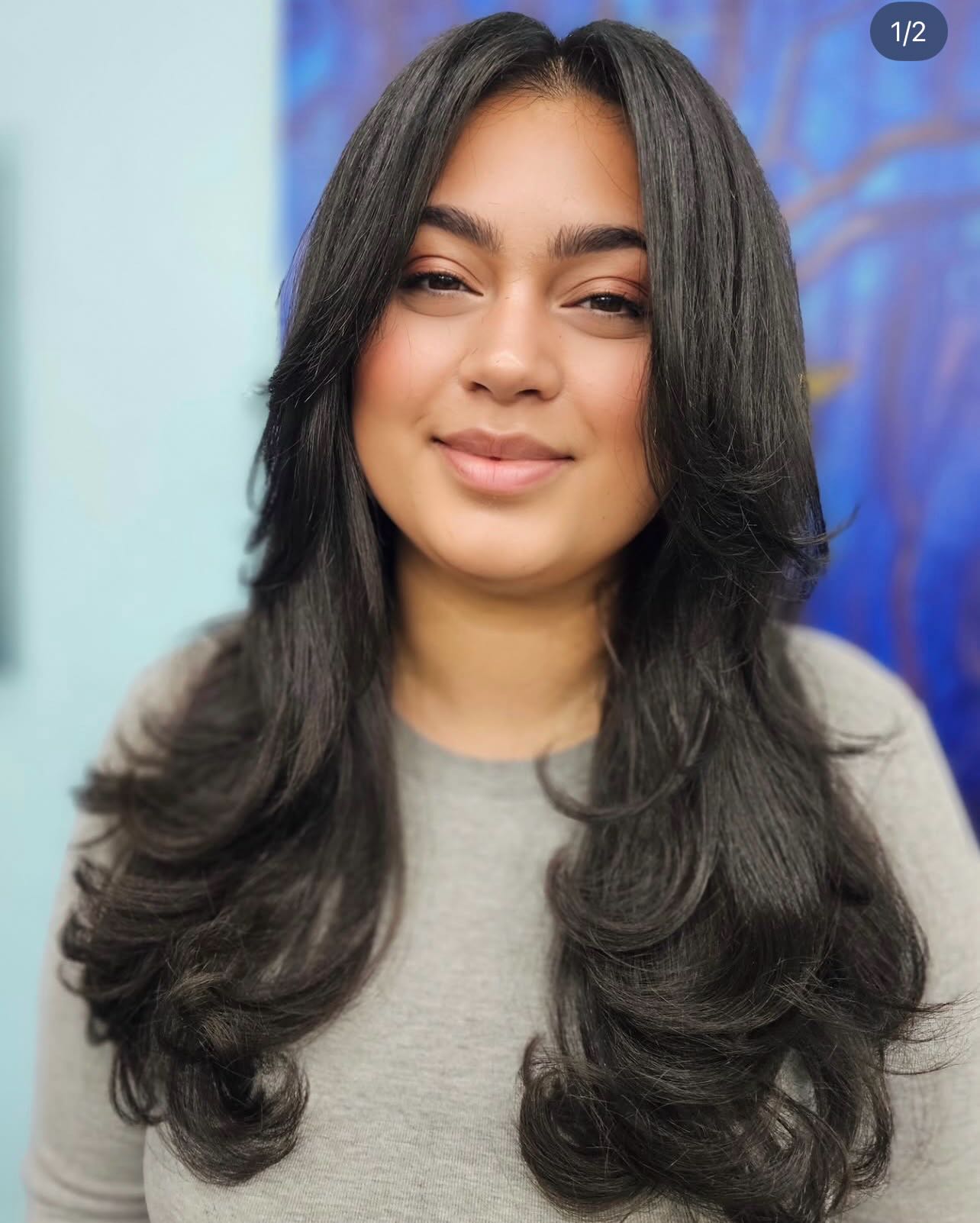 Fresh cut, layered butterfly vibes🦋✨ #ButterflyCut #NewLook #FreshStyle”