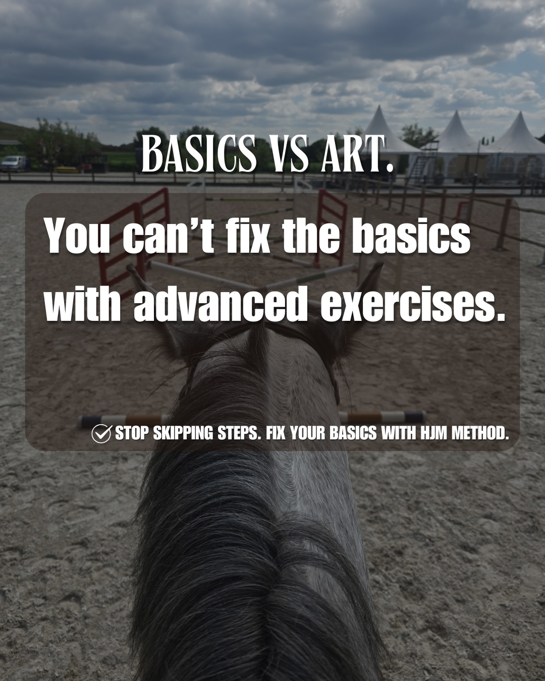 It’s tempting to move on too quickly… to add height, complexity, or “impressive” exercises.
But if the basics aren’t confirmed, the horse can’t truly understand what’s being asked.
Straightness before lines.
Rhythm before distances.
That’s where real progress begins.
With HJM method, we don’t skip steps—we build horses that understand their job, not just perform it.
💬 Comment “BASICS” and I’ll show you how to structure your training in the right order.
#horsemanshiptraining #horsemanshipacademy #showjumping #horsemanshiptrainer #hjmmethod