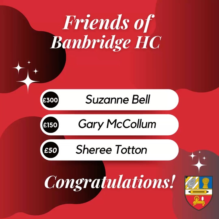 Congrats to our winners!
Friends of Banbridge!
β«οΈπ΄π‘