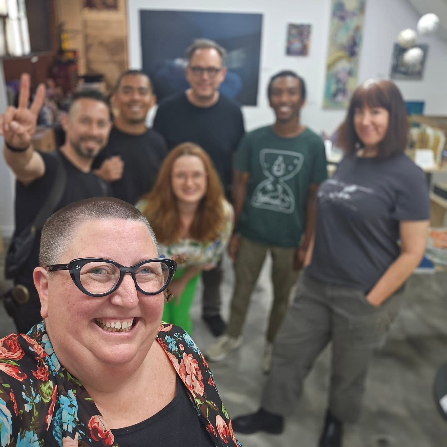 Lololol
I have NO idea what happened to this photo.
But I wanted to share this awesome group of people several have helped me get ready for Artwalk and @stevelucero.la and Victor stopped by to take photos for PR.
Thank you @jennifergunlock @redbrickprod @insidevoicetarot and @ericstaudenmaier for your help!!
See you this weekend
Shoebox
660 South Avenue 21 no 3
11-6pm Saturday and Sunday
#breweryartwalk #breweryartlife #whereartlives #openstudio #thingstodoinlosangeles
