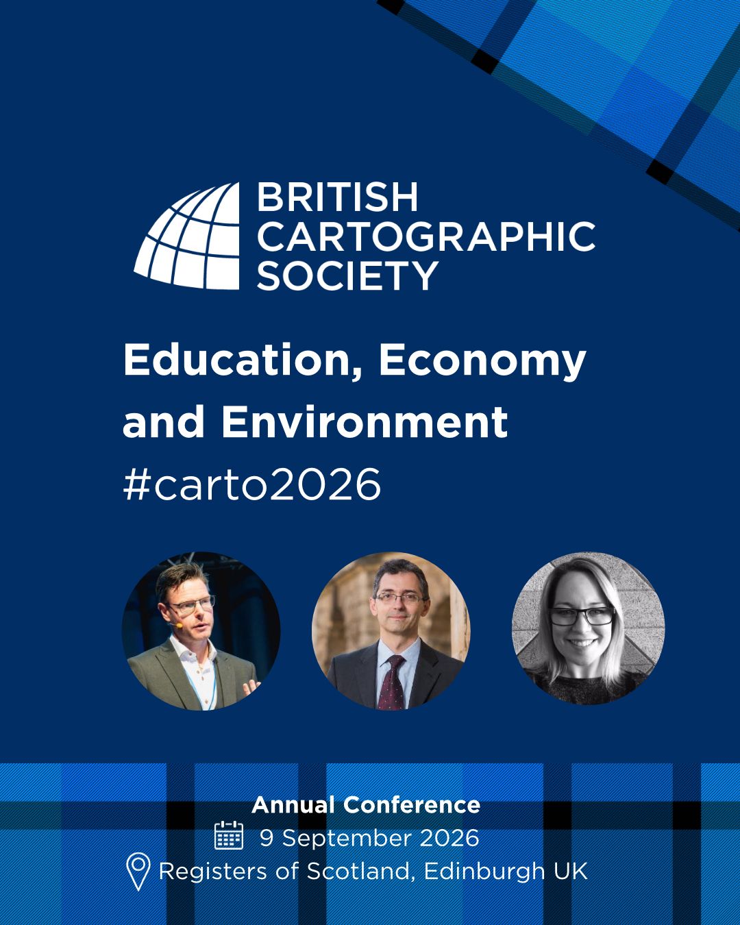 Follow us for the first announcements for #carto2026!
We are very pleased to share our first speakers for our Annual Conference in Edinburgh in September:
⢠Liam Mason ā Senior Geospatial Analyst Scottish Government.
⢠Dariusz Wojcik ā Provostās Chair of Financial Geography National University of Singapore, Honorary Research Associate University of Oxford, Lead author of the Atlas of Finance.
⢠Lyndsey Dougan- leads the Geovation Scotland team and has overarching responsibility for the delivery of Geovation in Scotland.
#carto2026