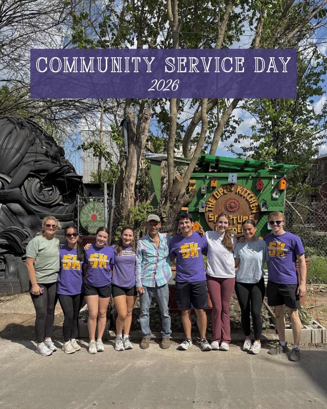 Happy Earth Day 🌍🌱 Last Friday, we visited @theopenkitchensculpturegarden for our community service day, where we helped tear down their old greenhouse to make way for a new one.
This space brings the community together through art, food, and sustainability, and we’re grateful to have contributed to such a meaningful project 💚 Thank you to @rebecca_madorno for organizing an amazing day!
#communityservice #earthday2026 #sustainability #deltasigmapi #dsp