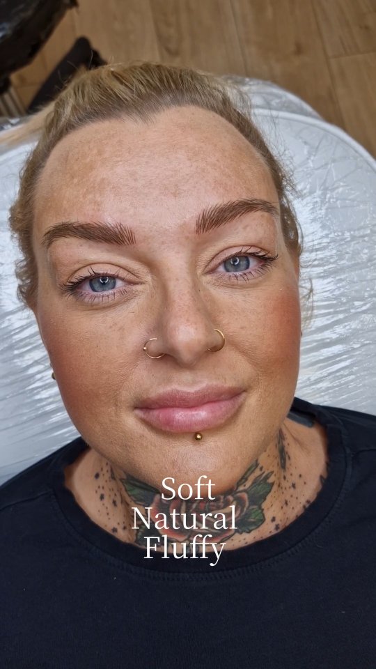 Soft, fluffy Hyperealism Hairstroke brows #ehpermanentmakeup #hairstrokebrows #HyperrealismBrows #stalbansmums