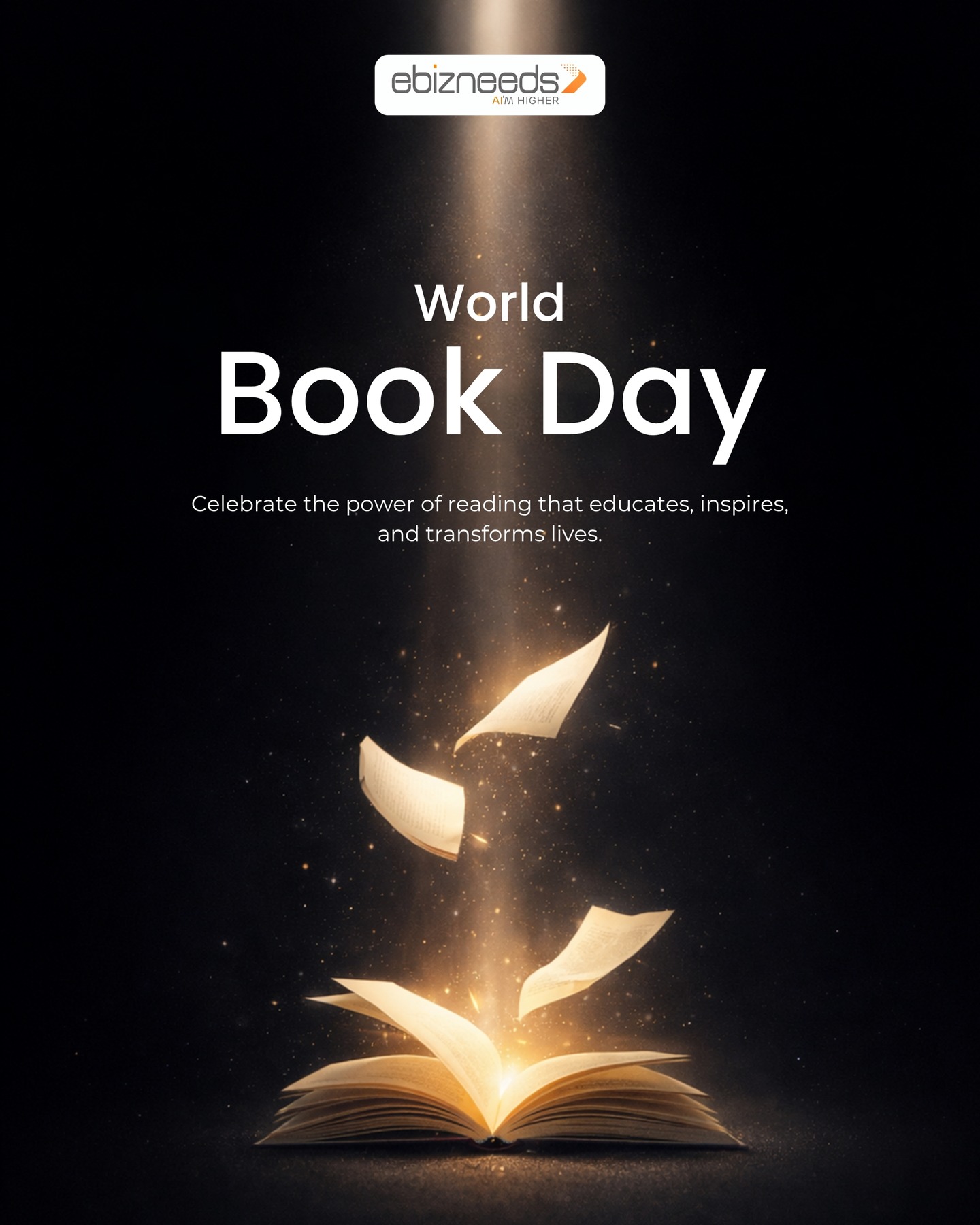 Books build minds. Knowledge builds businesses.
Happy Book Day from eBizNeeds powering ideas that grow beyond pages.
#BookDay #eBizNeeds #DigitalGrowth #KnowledgeToInnovation #SmartBusiness #ReadLearnBuild