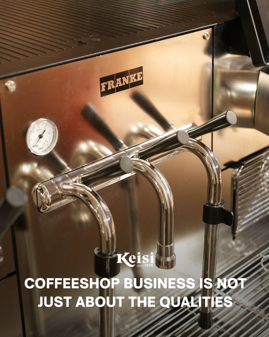 A coffee shop is not just about quality.
It’s about delivering that quality consistently, at speed, every single time.
With Franke Mytico Due, operations become more controlled, efficient, and reliable — minimizing human error while maintaining premium output.
Because great coffee is important.
But a system that can deliver it consistently is what builds a business.
#Keisi #Franke #CoffeeShop #CafeBusiness #Hospitality