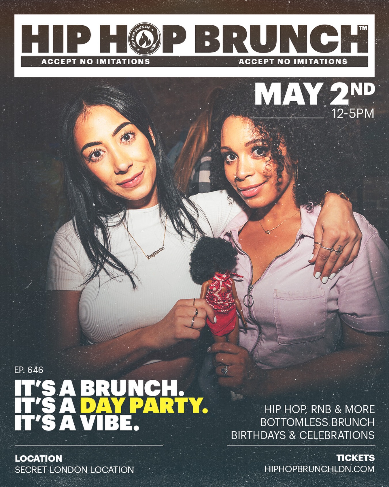 If you love good food, cocktails, day parties and classic Hip Hop/RnB then this one’s for you 👉