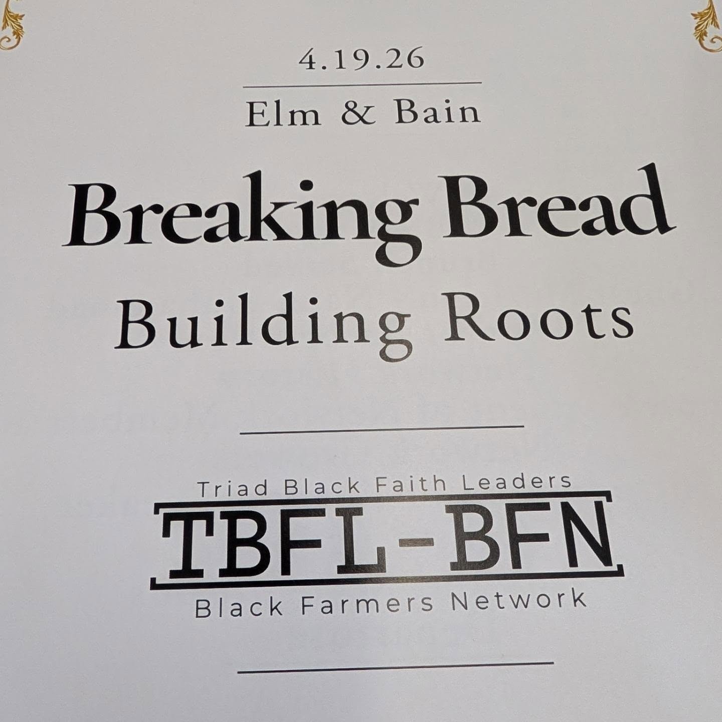 What a blessing to attend the Breaking Bread and Building Roots fundraising event for @tbfl_bfn in support of @peacefulseedsfarm and other area community farms! Kamal Bell of @sankofafarms was the key note speaker. Visit their profiles for more ways to get involved.