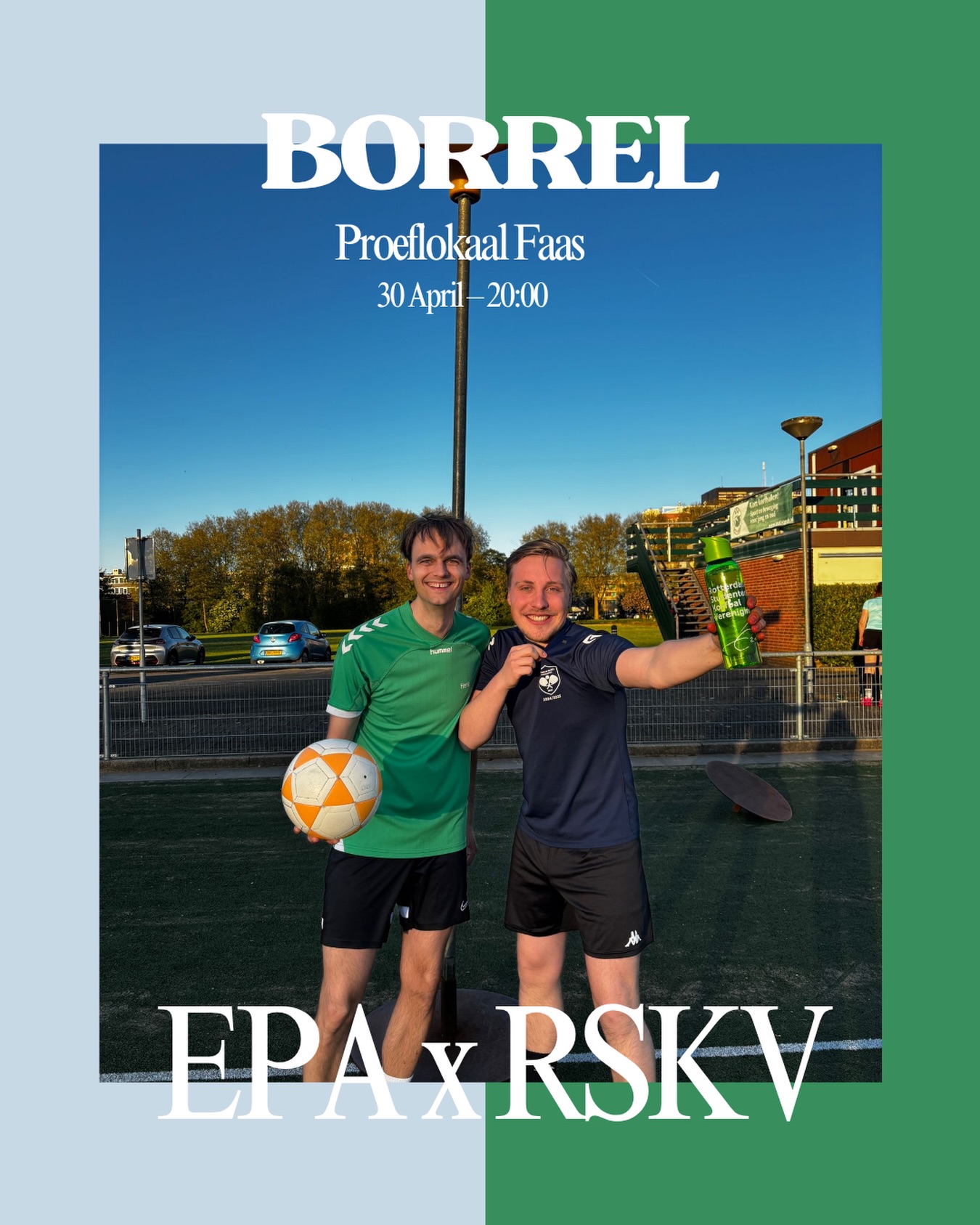 ๐๐ฉต Borrel - EPA x RSKV ๐ฉต๐
Next Thursday weโre organizing a borrel together with the korfbal association! ๐
It will be at their borrel location Proeflokaal Faas, from 20:00 onwards ๐ฅ๐คฉ