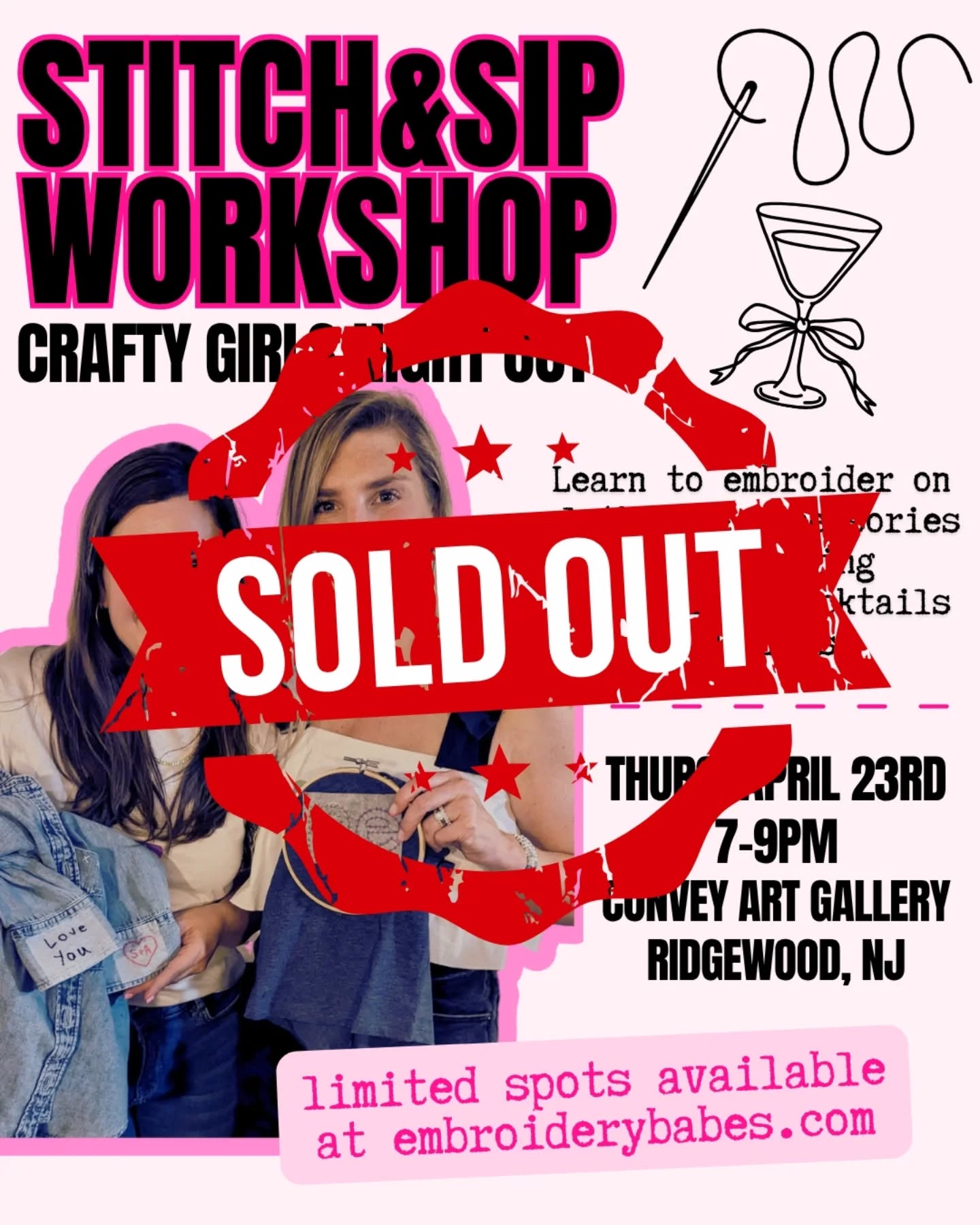 this one sold out… fast 👀
if you missed it, don’t make the same mistake twice
next one drops TONIGHT at 6pm (Englewood 5/6 🍸🧵)
comment CHEERS and I’ll send you early access before it goes live + a special code ✨
#BergenMoms
#bergencountynj #EnglewoodEvents #embroideryfun