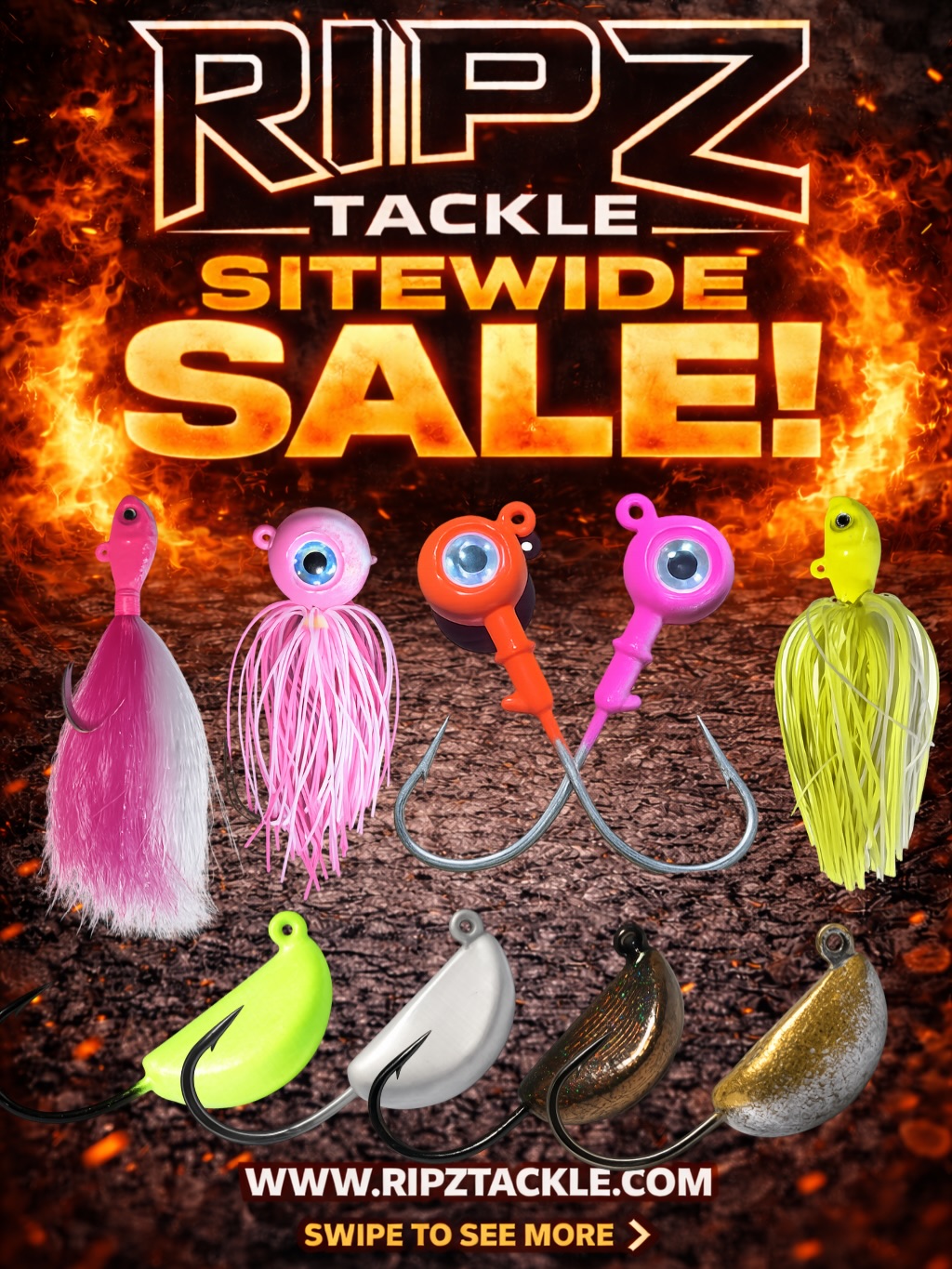 RIPZ TACKLE SPRING SALE IS ON! Check out www.ripztackle.com to see deals on every single item on the site…excluding apparel. Get your tackle now while supplies last. You DO NOT want to miss this. For an additional 10% off your entire order that you will receive in your DMsyou must:
1. Follow this page @ripz_tackle
2. Comment: Ripz
Reminder 🚨: NJ fluke season starts May 4th so get your fluke’n tackle while it’s on sale!
#flounderfishing #fishinglife #fishingtackle #saltwaterfishing #ripztackle