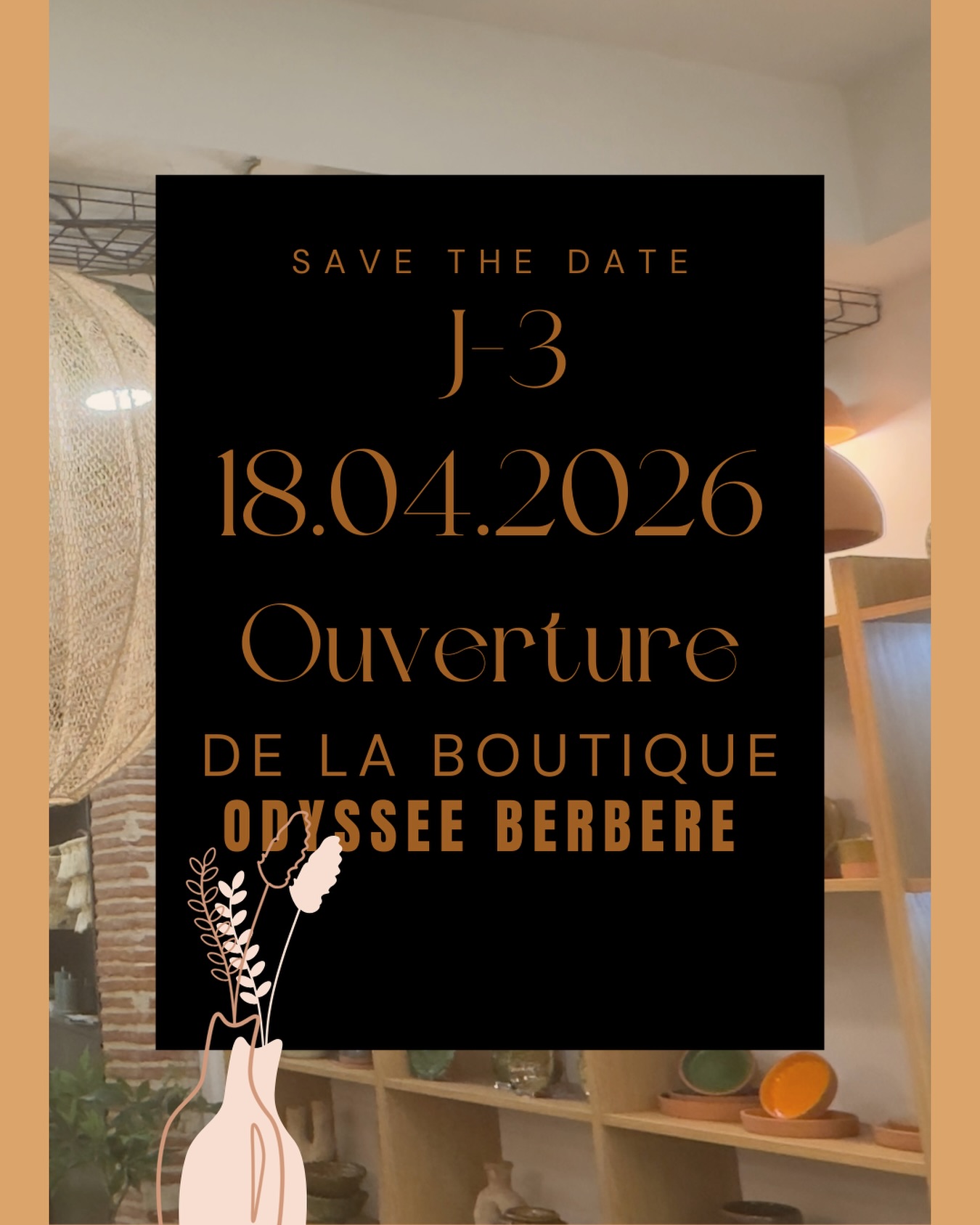 J-3 🤩
Et vous ? Vous faites quoi samedi 18 avril ? 🥰