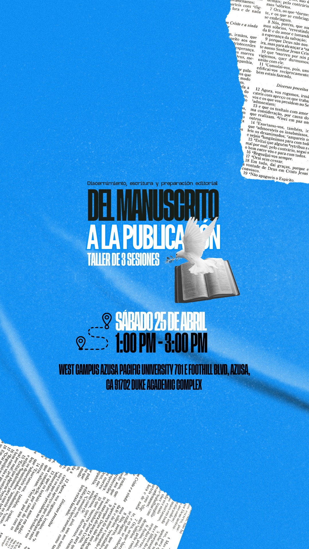 ¡Tremendo tiempo vivido en nuestra primera sesión! Nos preparamos para nuestra segunda sesión este sábado 25 de abril de 1:00 PM - 3:00 PM.
¡Estamos expectantes de este tiempo de crecimiento! Nos vemos