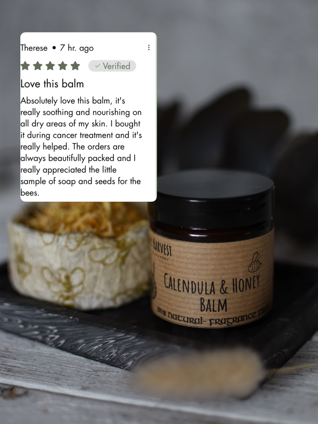 I just got another review for my calendula balm… and it made me smile.
Today I was actually writing a blog post about macerates — especially calendula, because it’s the one I work with the most. So this felt like a little sign to share this with you.
And if you’re curious why my calendula balm feels a bit different from others — I explained everything in my new blog post.
No shortcuts. No rushing. Just a proper maceration, the way it should be done.
Thank you for every message, every review… it really means a lot.
#calendula #calendulabalm #natural_skincare #handmade #smallbusiness