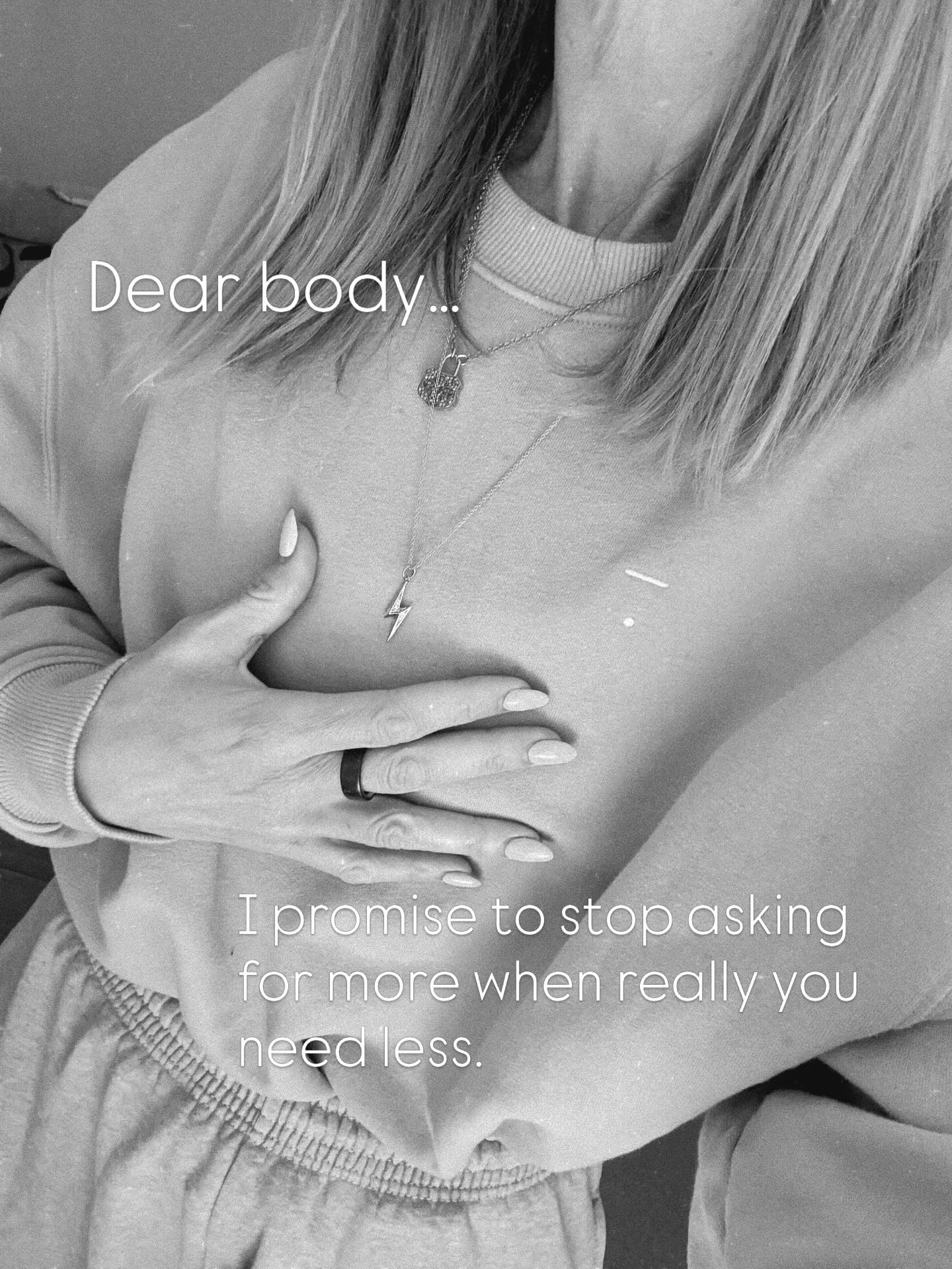 Are you listening? Could you make this commitment to your body?
#heal
#somatics
#bodyawareness