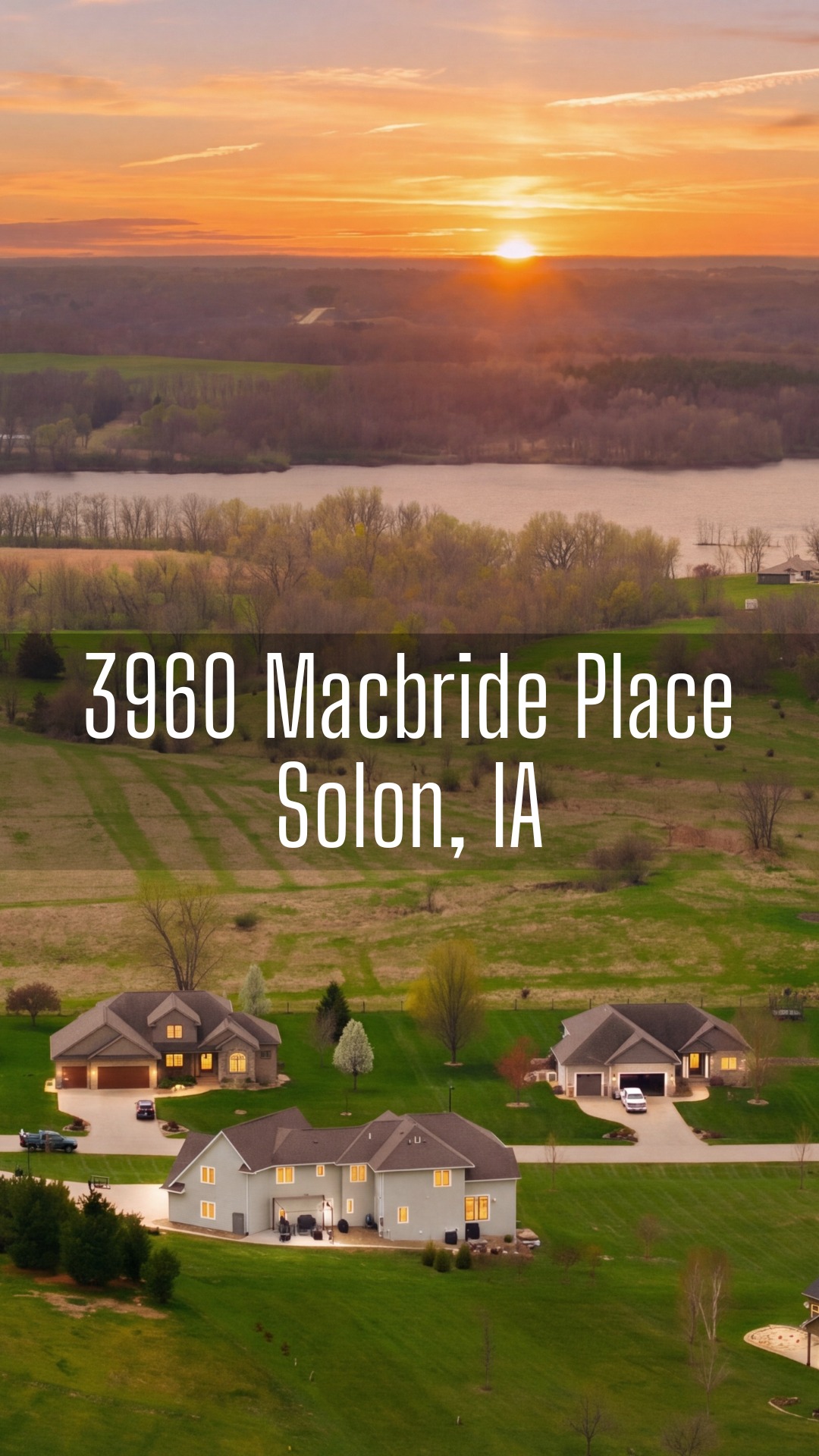 Skip the stress, the delays, and the endless decisions of building, this standout Solon home is already done, and it’s done right.
Set on 1.36 acres in Macbride Estates, this custom-built home brings together standout craftsmanship, serious efficiency, and the kind of thoughtful design you just don’t see every day. Built by Legacy Green Builders, it’s one of a kind in all the right ways.
From the high-performance construction to the upscale finishes, every inch of this home shines. And with 6 bedrooms, 5 bathrooms, a show-stopping primary suite, and a finished walkout lower level, there’s no shortage of space or function.
If you’ve been thinking about building, this might be the reason not to.
Check out this extraordinary Solon property near Lake Macbride, parks, trails, and the golf course. Take a look for yourself, this one is worth seeing in person. Give us a call today!