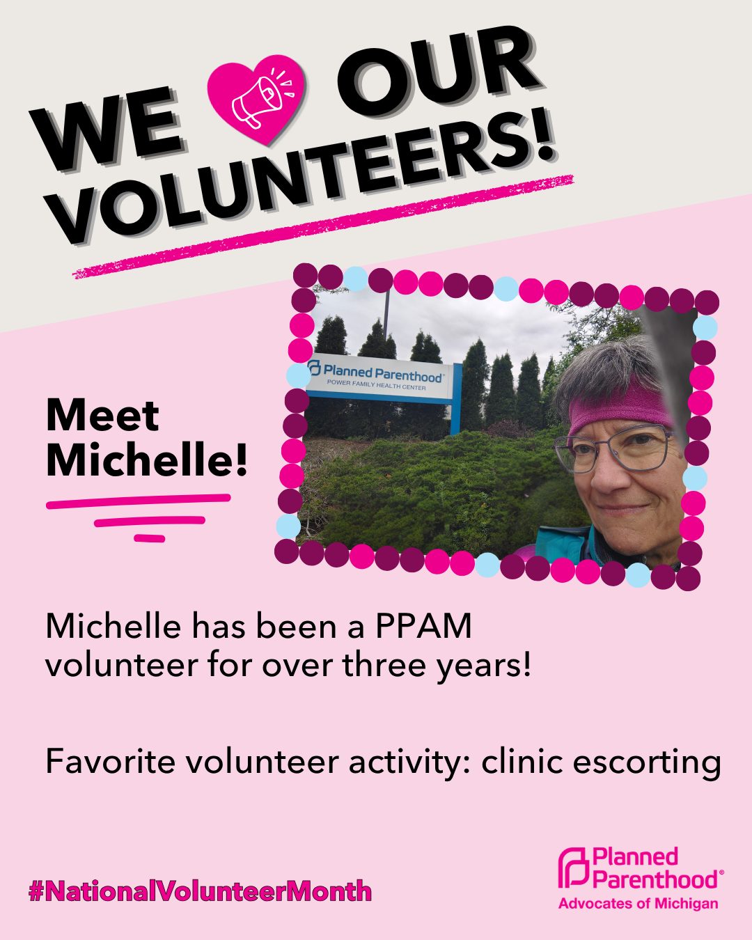 So much of this work is powered by volunteers, and this month, we’re celebrating them! 💫
In honor of #NationalVolunteerMonth, we’re sharing stories from volunteers about what inspires them to stay engaged in this movement. We’re so grateful for everything they bring to PPMI and the communities we serve.
If you’ve been thinking about getting involved, now’s a great time. Sign up for an upcoming volunteer orientation at the link in our bio.