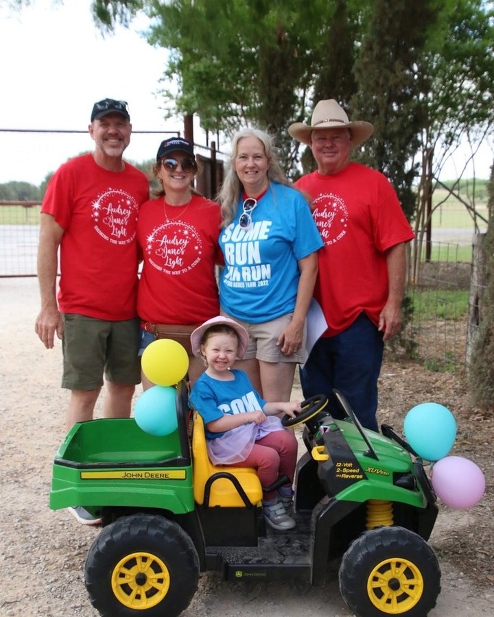 Tomorrow is the day! Help us raise funds to find a cure!!
Our beautiful granddaughter, Audrey Jane, along with many other warriors are fighting a very rare disease called Ataxia Telangiectasia. Please join us and help us fundraise for the A-T Children's Project, who is actively researching to find a cure for A-T. Sit back and enjoy music with our bands 🎶, alongside tons of play 🎣, a silent auction 🤫, character meet & greets 🦹, food 🍔, drinks 🥤, and more!
OPEN RAIN OR SHINE! 4pm - midnight this Saturday!
We have several covered areas. Please dress accordingly!
🎟️ Grab your tickets today! devineacresfarm.com/audrey-jane