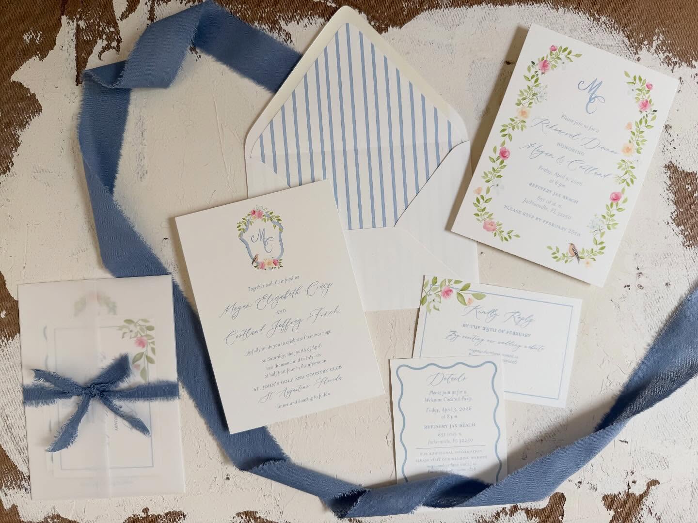 When every detail is hand painted, your wedding stationery is truly one of a kind ✨