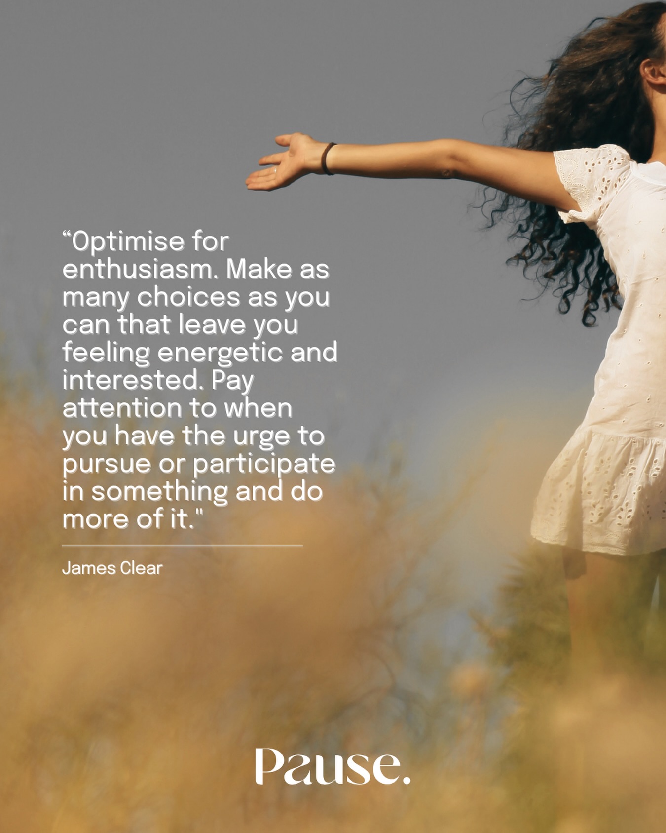 A good one to take into the weekend.
Notice what gives you energy - and make a little more space for it. ✨
#pausecollective #enthusiasm #mindfuliving #mindfulmoments #energygivers