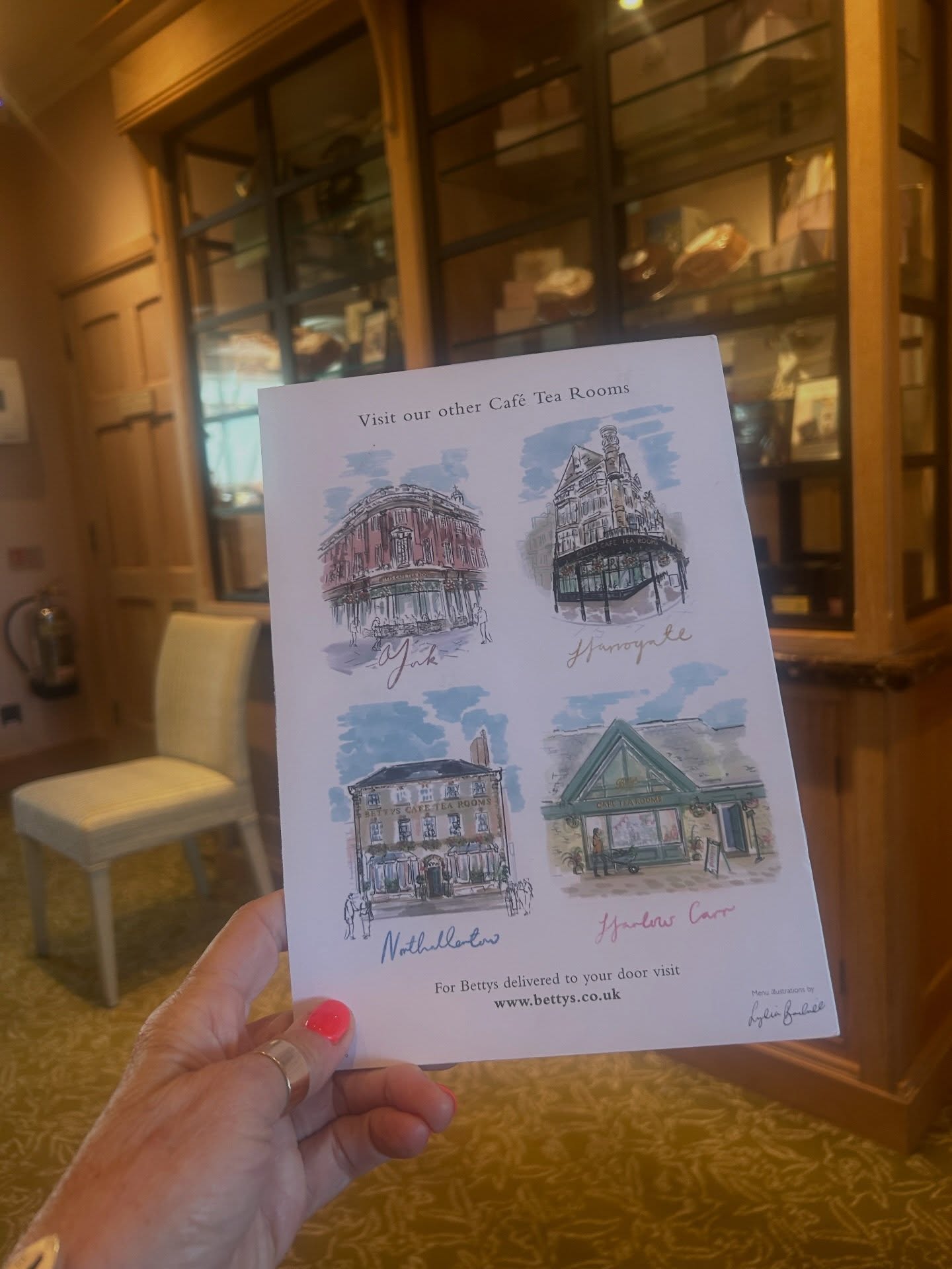 Saying hello to my mum today as we would aways go out for lunch to celebrate . Betty’s cafe a family favourite. Love you mum and miss you today especially