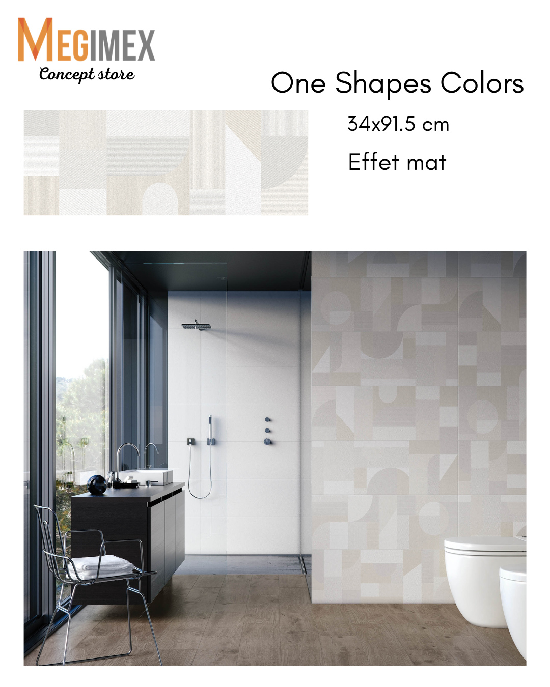 Apportez du caractère à vos espaces avec la faïence One Shapes Colors,
en format 34x91,5 cm au style géométrique moderne et à la finition mate.
Parfait pour personnaliser une salle de bain, une cuisine ou même un mur d’accent avec une touche design et originale.
Osez les formes, jouez avec les styles et laissez parler votre créativité.
Disponible dès maintenant dans notre showroom à Sainte-Marie d'Arles, Le Moule.
#Faience #Carrelage #DesignGéométrique#DécorationIntérieure #MurDécoratif #StyleModerne #Rénovation #IntérieurDesign #TendanceMaison