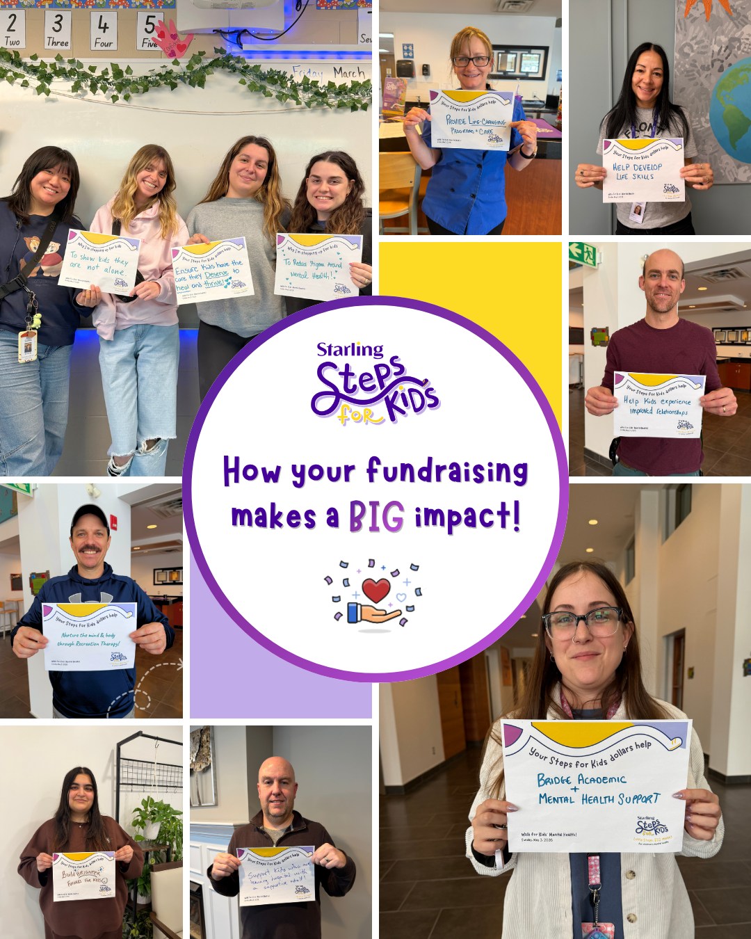 Two weeks to go until we walk for kids' mental health! 💛👟Here's how your fundraising efforts make a BIG impact.
As we head into these final weeks, every step and every dollar truly matters for kids who need support, right here in #WaterlooRegion
Join us on Sunday, May 3rd to walk for kids’ mental health and be part of something truly meaningful!
Sign up, donate and spread the word! Visit www.starlingstepsforkids.ca today. 💜
#StepsForKids2026 #LittleStepsBigImpact #ChildrensMentalHealthWeek #KidsMentalHealth #MentalHealthAwareness #WaterlooRegion