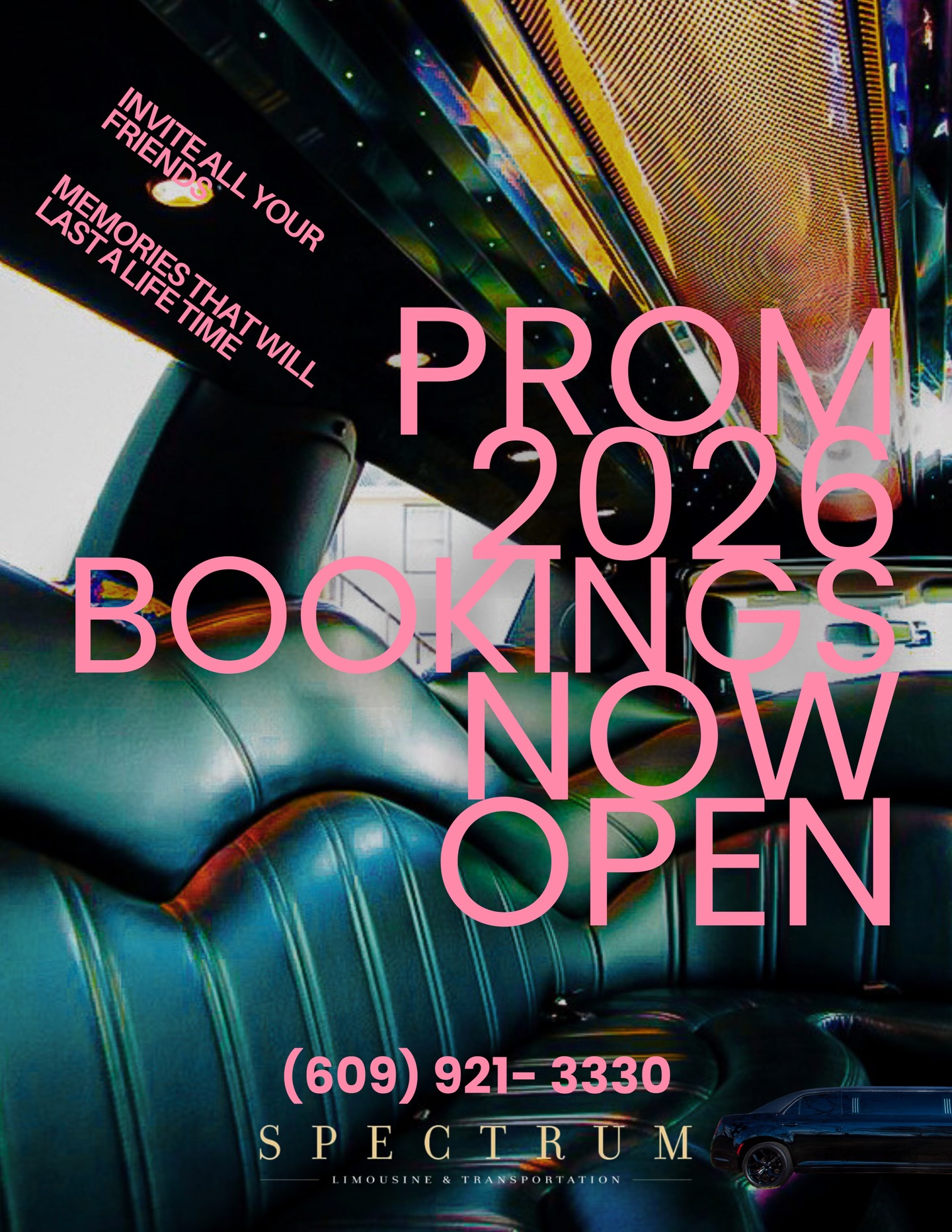 šØ PROM 2026 BOOKINGS ARE NOW OPEN šØ
The night everyone remembers starts with the ride.
Pull up in a luxury limo, sprinter, or party bus and make your entrance unforgettable.
āļø Safe & professional chauffeurs
āļø Fully licensed & insured
āļø Luxury fleet for every group
š Call or text (609) 921-3330
š Inquire now: spectrumlimousine.com/contact-8
š
Prime dates are already filling ā donāt wait
šļø Tag your prom group below
š² Share this & lock in your ride
Serving Mercer County, Princeton, Pennington, Hopewell, Lambertville, Bucks County & surrounding areas
#Prom2026 #NJProm #PAProm #MercerCountyNJ #BucksCountyPA
š Tag your school:
@princetonhighschool
@hvchs
@penningtonschool
@ndprinceton
@lawrencehighschool
@hunofprinceton
@southhunterdonclassof2027
@crnorth
@crsouth
@newhopesolebur