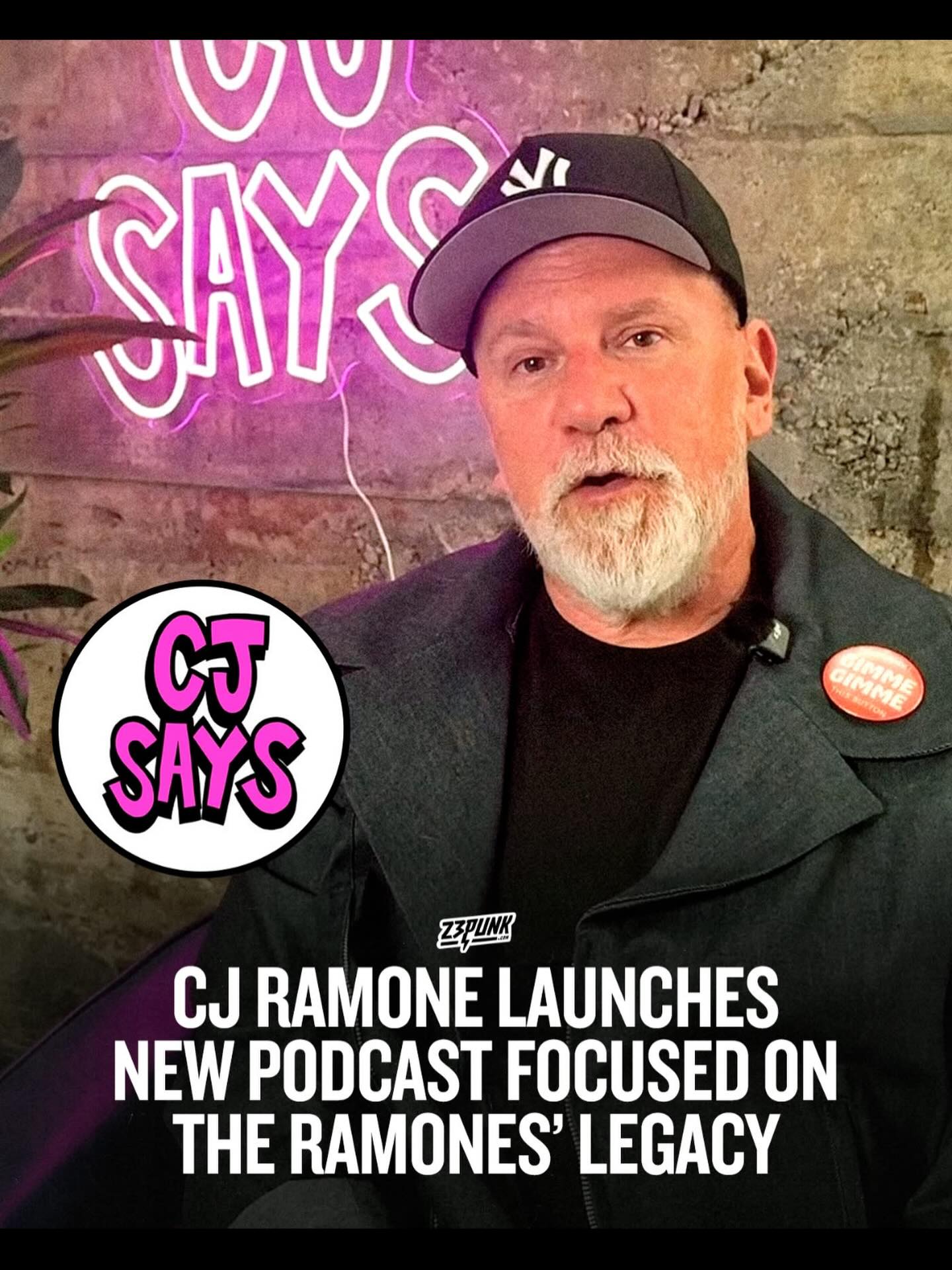 Cj Ramone has launched his new podcast “CJ Says: A Ramones Podcast,” with the first episode dropping today, April 23, titled “Ramones’ Side A Deep Dive.” As CJ puts it, “What better date to launch a Ramones-centric podcast than the 50th anniversary of their classic debut record?”
Joining him as co-host is longtime podcaster, producer, and former Kerrang! Radio presenter Matt Stocks. With CJ at the helm, the show promises a deep dive into the history and back catalogue of one of the most iconic punk bands.
Listeners can expect behind-the-scenes insights from someone who lived it both on and off stage. CJ Ramone was a key part of the band’s final and most prolific years, and each episode will explore a Ramones album in detail, packed with stories from dressing rooms, road trips, airports, recording sessions, and beyond, along with never-before-told stories and interviews with guests from music, film, and television.
In the debut episode, CJ and Matt break down the origins, themes, cultural impact, and stories behind the tracks on the Ramones’ debut album.
Next week’s episode will feature the first guest interview, with Guns N’ Roses bassist Duff McKagan.