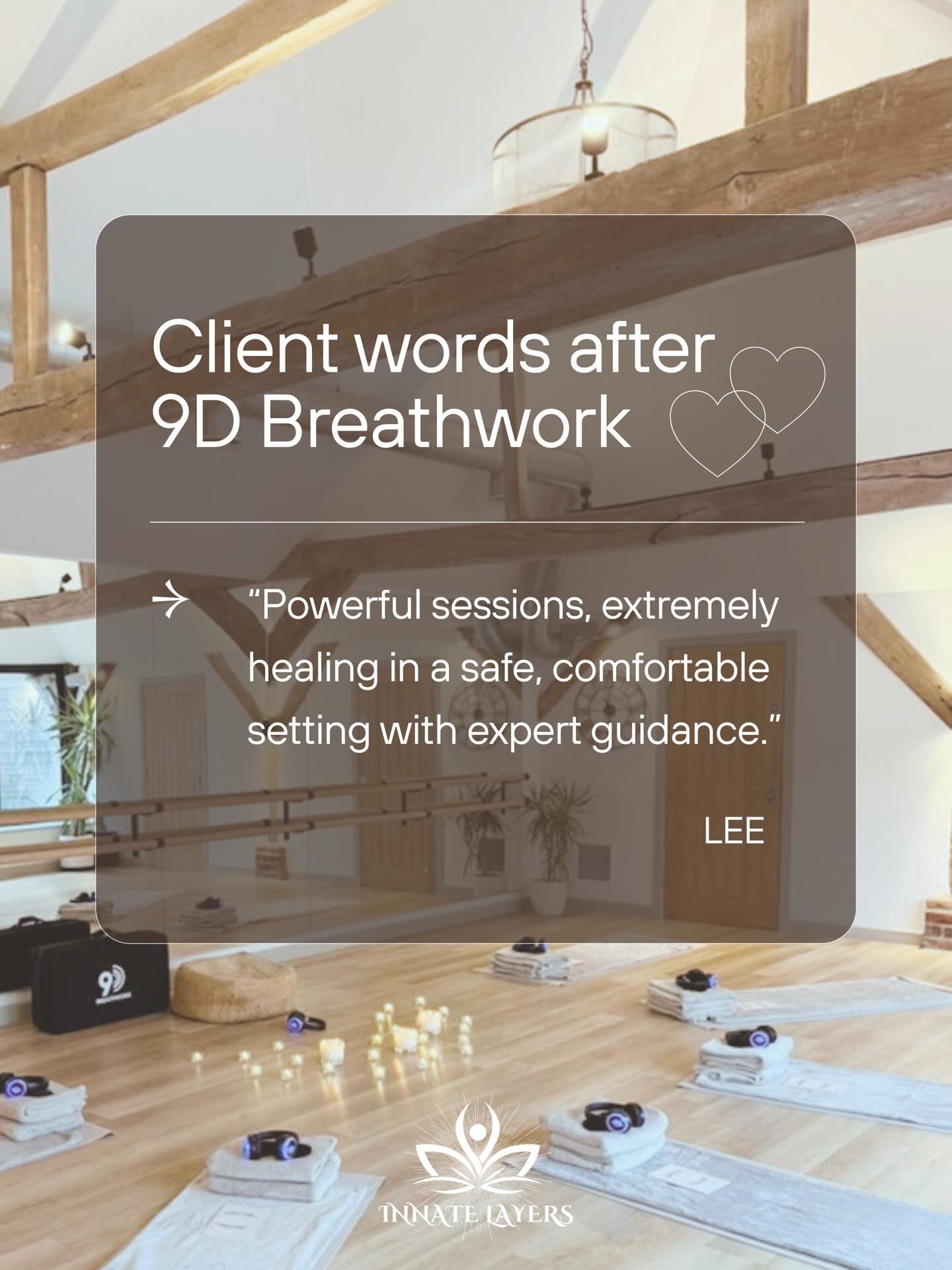 Client words like this mean so much.
Lee described his 9D Breathwork session as powerful, healing, safe, and guided with care.
He shared that the experience helped him feel clearer, more open, and supported with emotional release — something he described as “old baggage being shifted.”
This is the heart of the work for me: creating a space where people feel safe enough to meet themselves honestly, breathe through what is ready to move, and leave with more clarity and connection.
Thank you, Lee, for your beautiful words and for trusting the process.
#9DBreathwork #BreathworkHealing #EmotionalRelease #SomaticHealing #InnateLayers