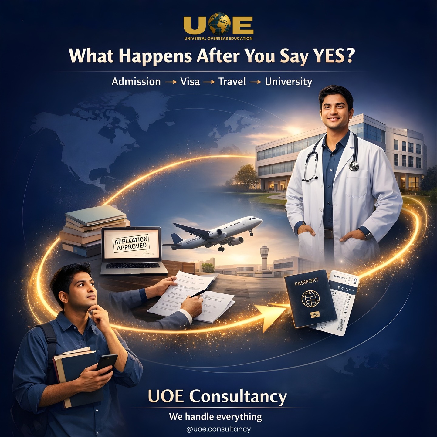 Saying โyesโ to your MBBS dream is just the beginning.
From admission to visa, travel, and settling into your university โ the journey can feel overwhelming without the right guidance.
Thatโs where UOE Consultancy comes in. We support you at every step, so you can focus on your future.
๐ฉ DM us to get started.
#MBBSAbroad #FutureDoctor #StudyAbroadIndia #MedicalJourney #UOEConsultancy